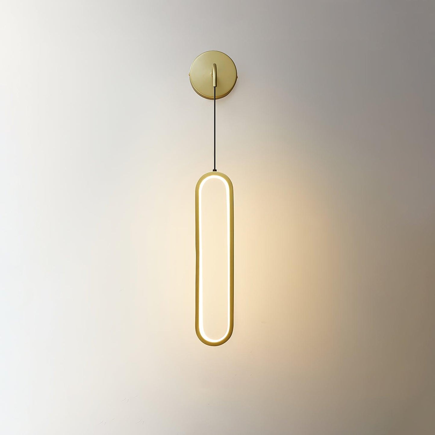 Oval LED Brass Wall Lamp - YIOSI
