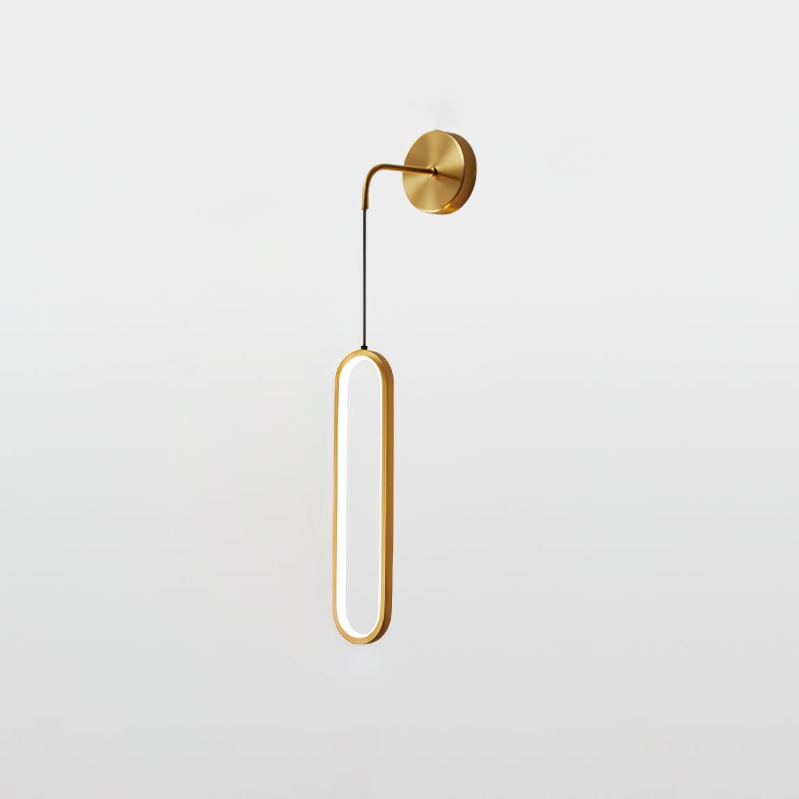 Oval LED Brass Wall Lamp - YIOSI