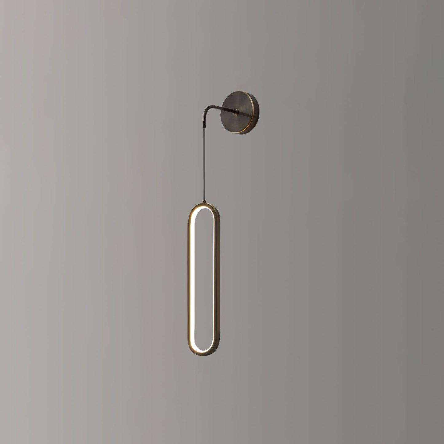 Oval LED Brass Wall Lamp - YIOSI