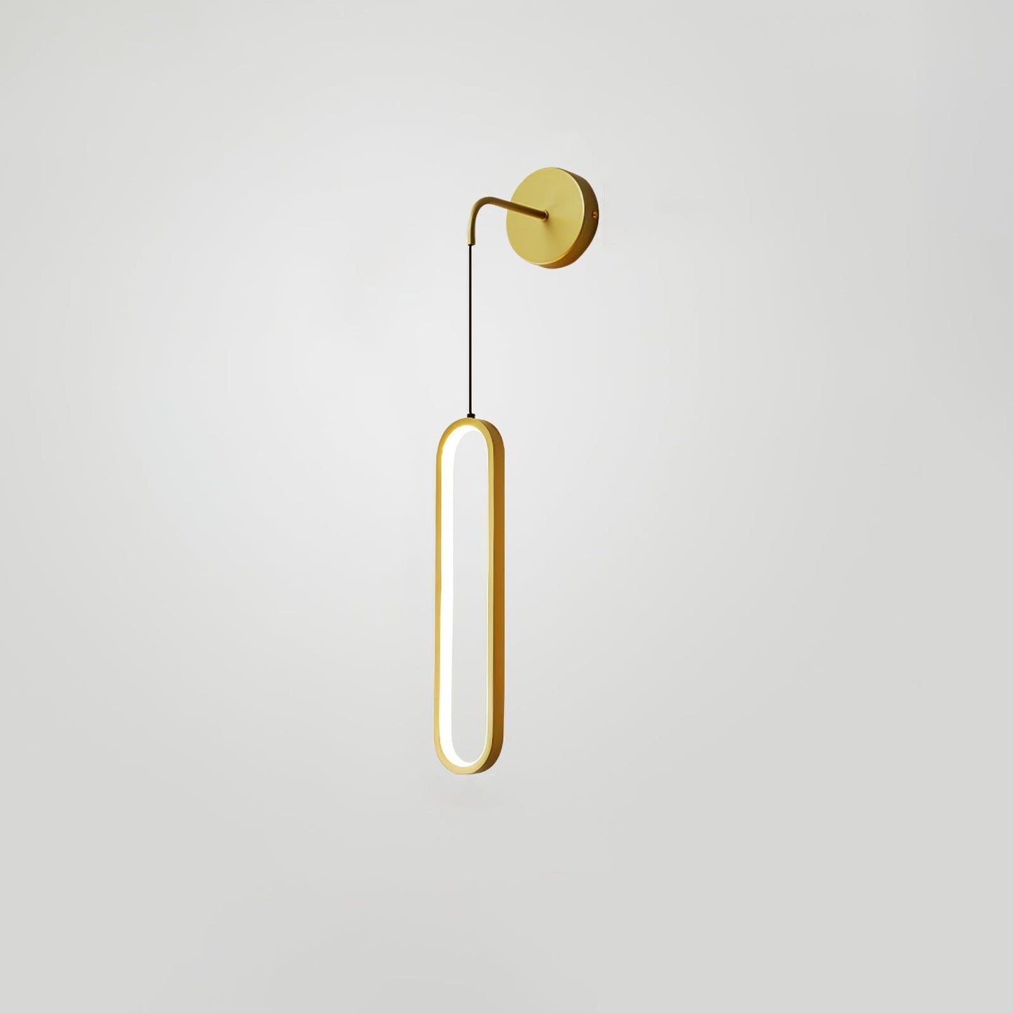 Oval LED Brass Wall Lamp - YIOSI