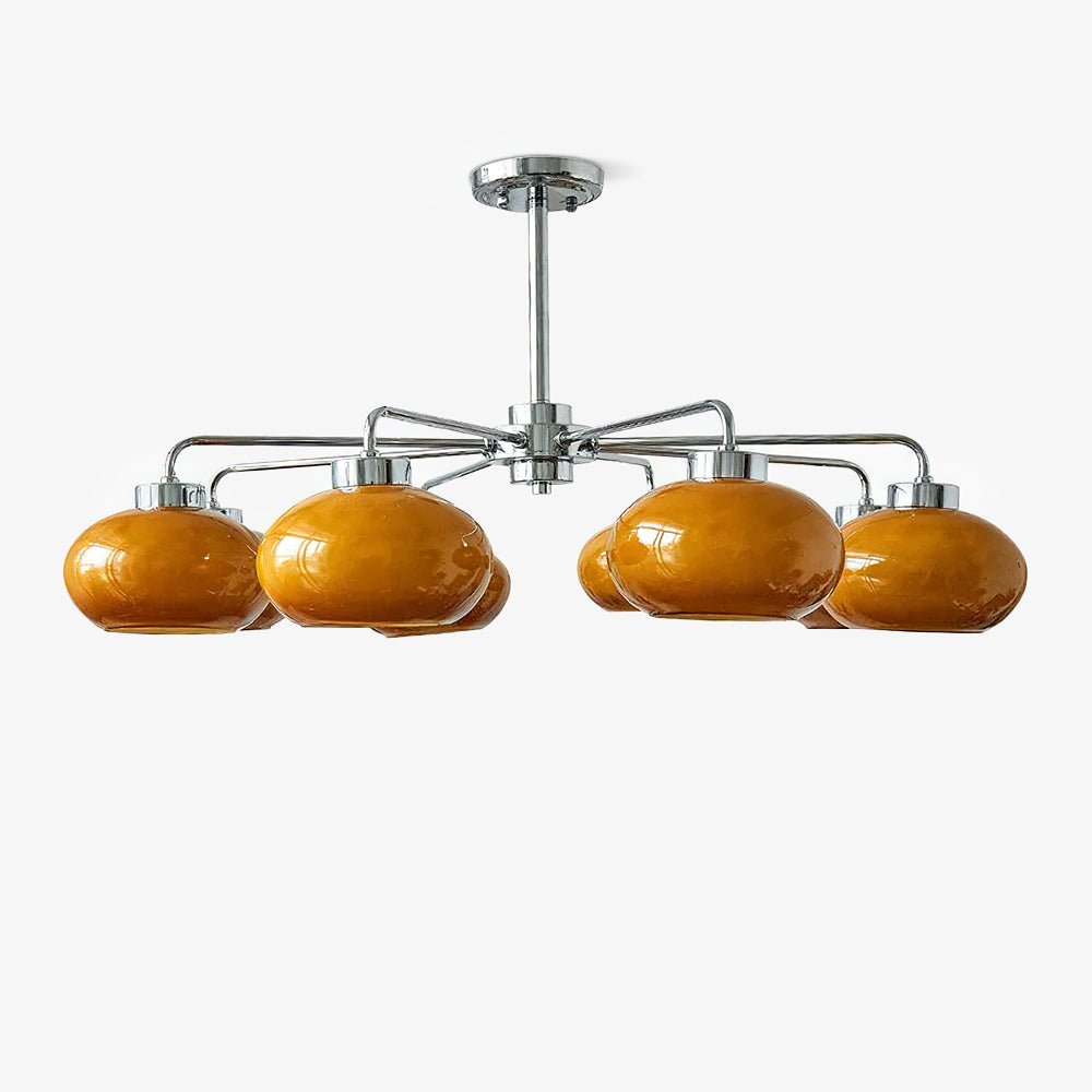 Oval Persimmon Chandelier - YIOSI