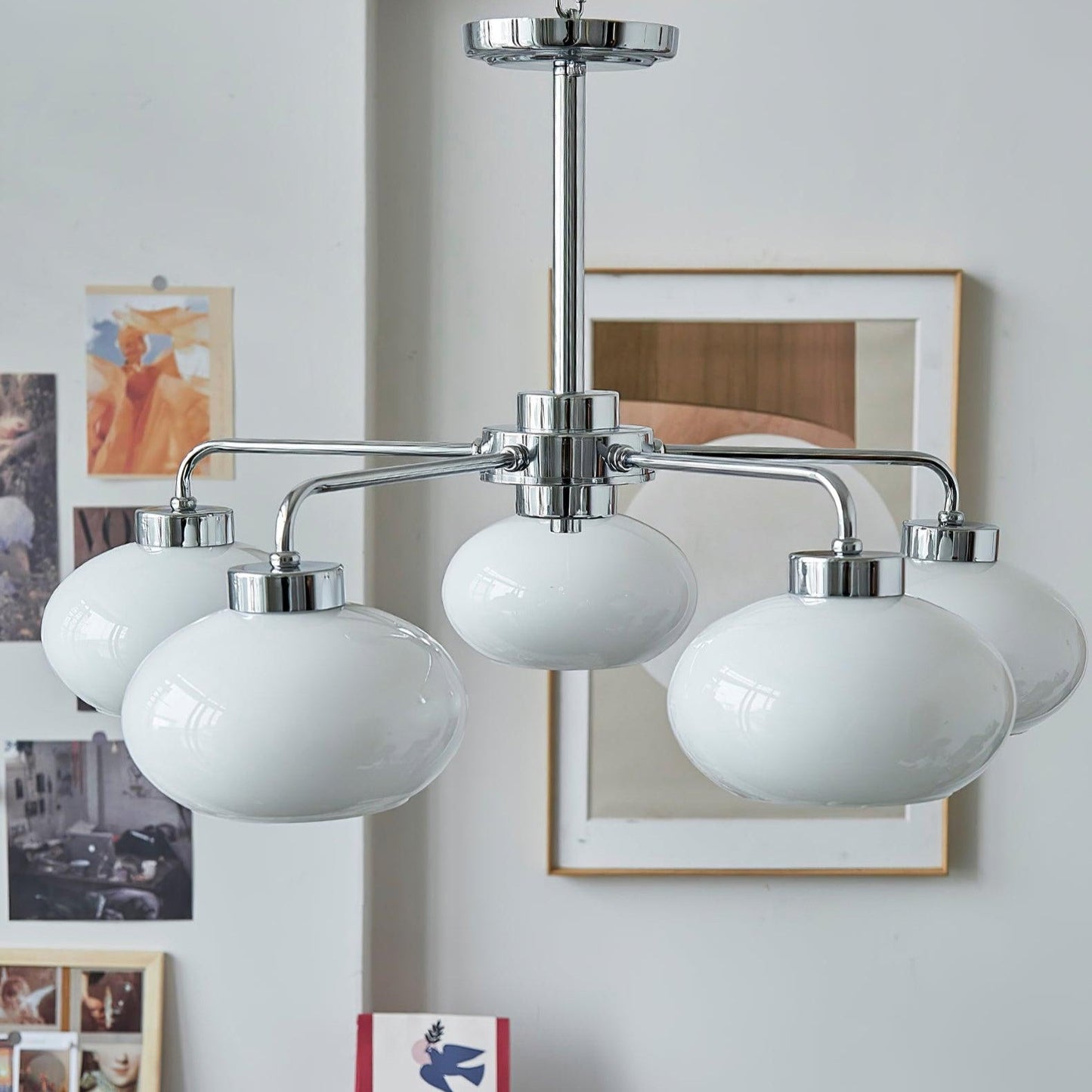 Oval Persimmon Chandelier - YIOSI
