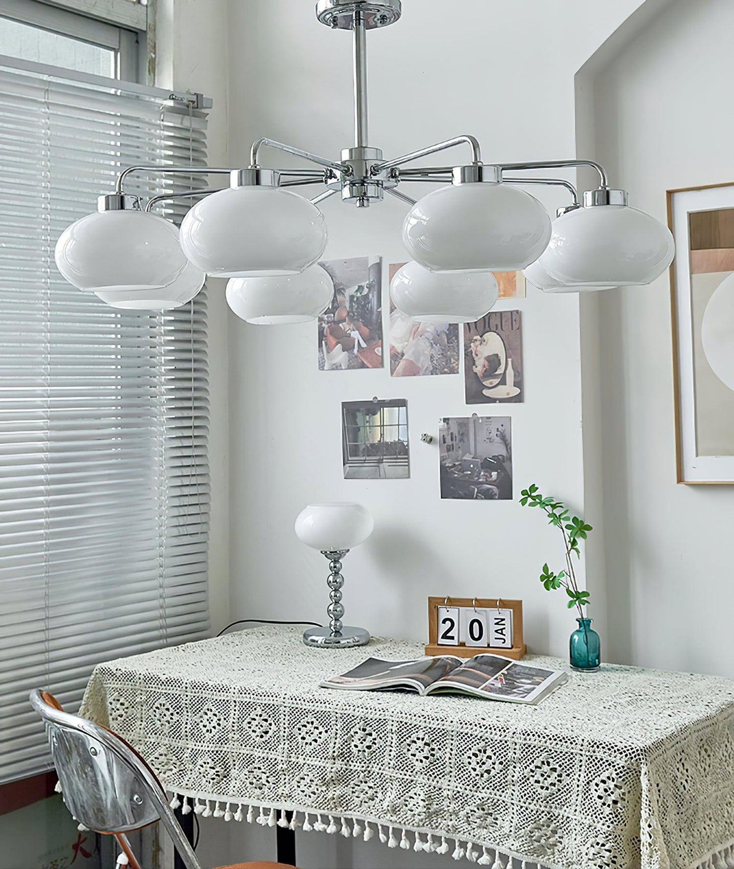 Oval Persimmon Chandelier - YIOSI