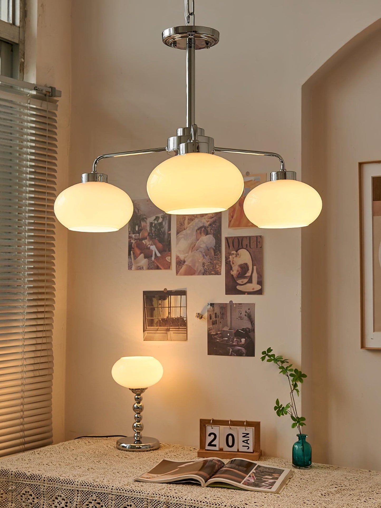 Oval Persimmon Chandelier - YIOSI