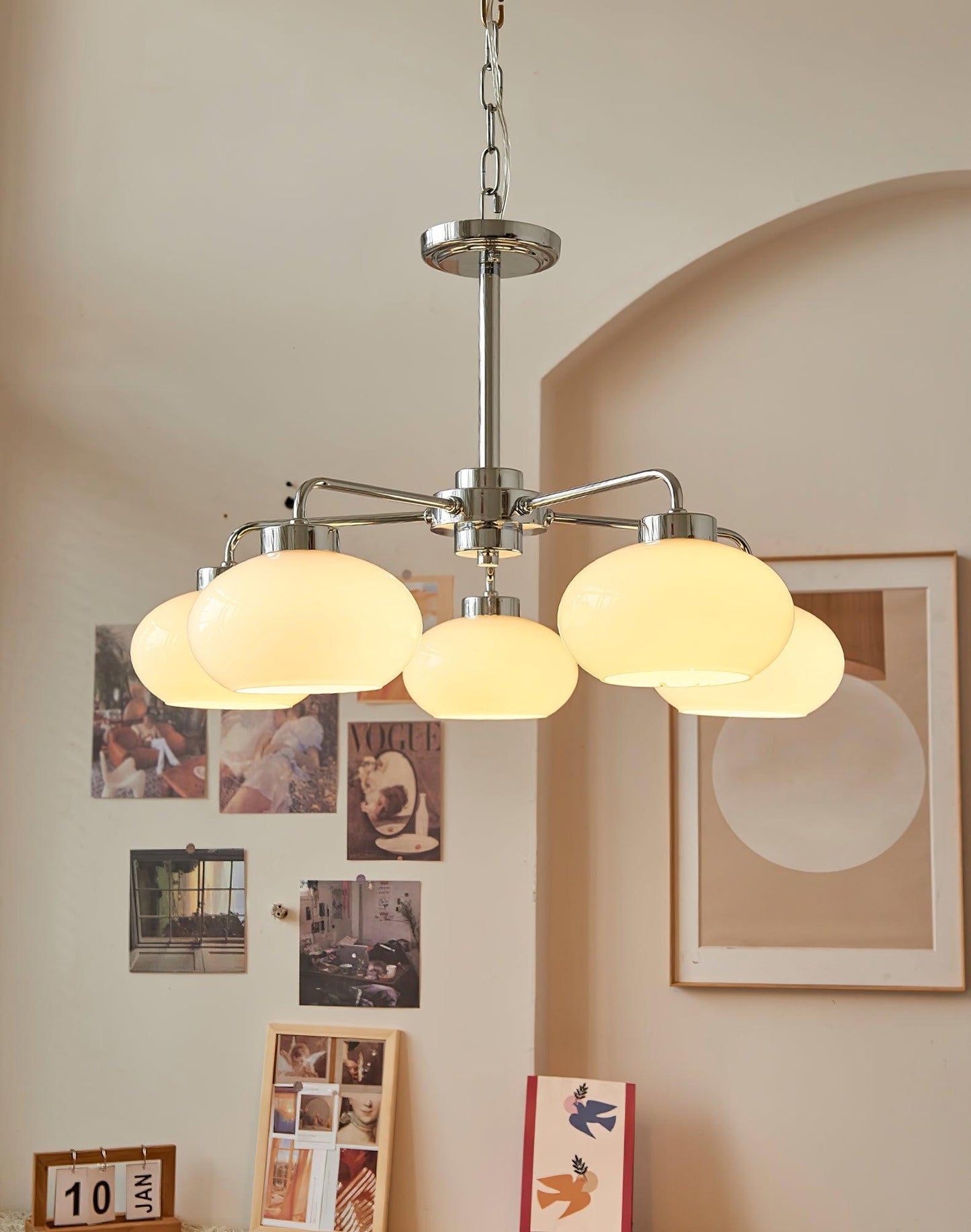 Oval Persimmon Chandelier - YIOSI