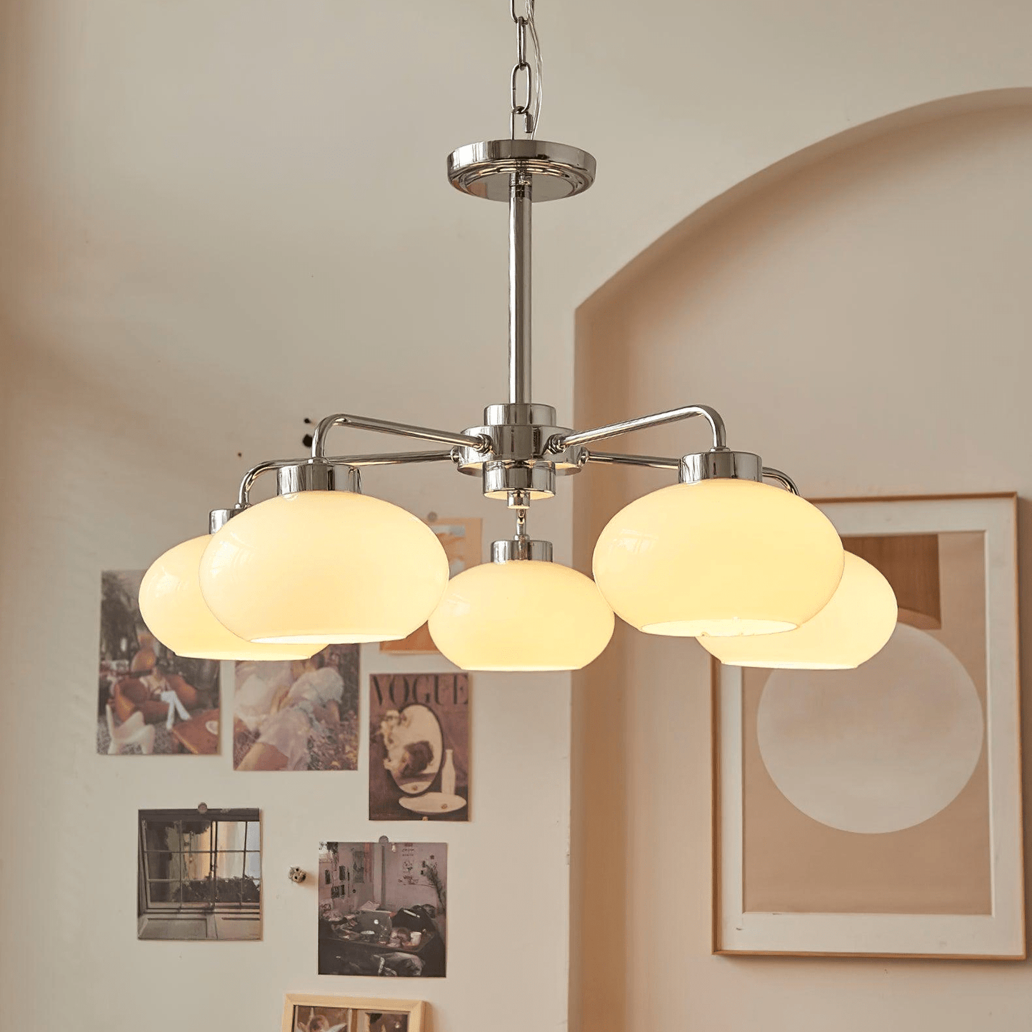 Oval Persimmon Chandelier - YIOSI