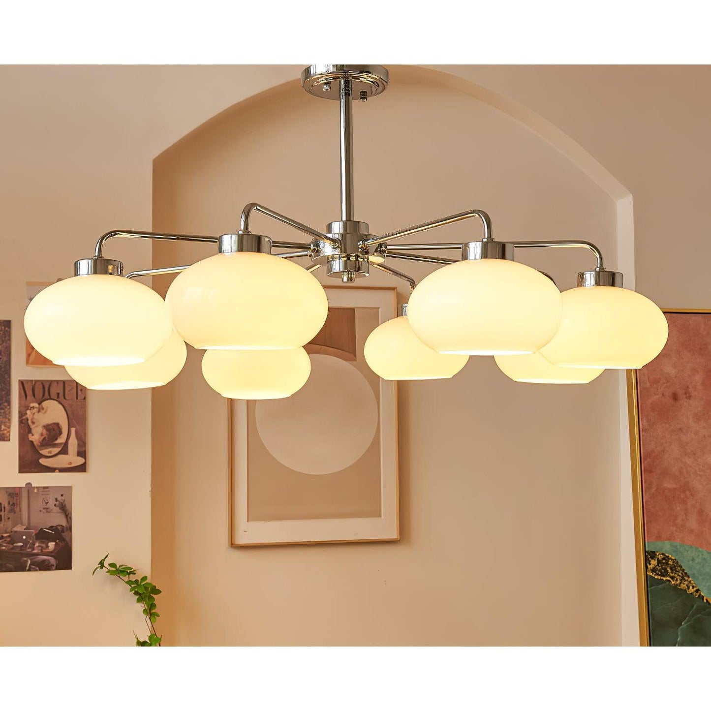 Oval Persimmon Chandelier - YIOSI