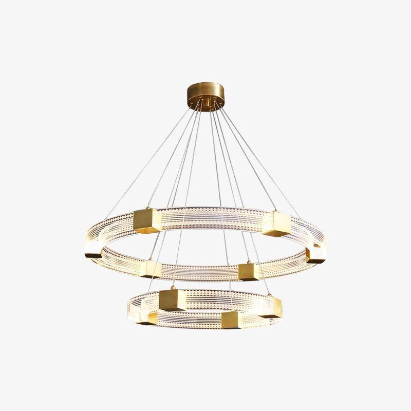 Parallel Ring LED Chandelier - YIOSI