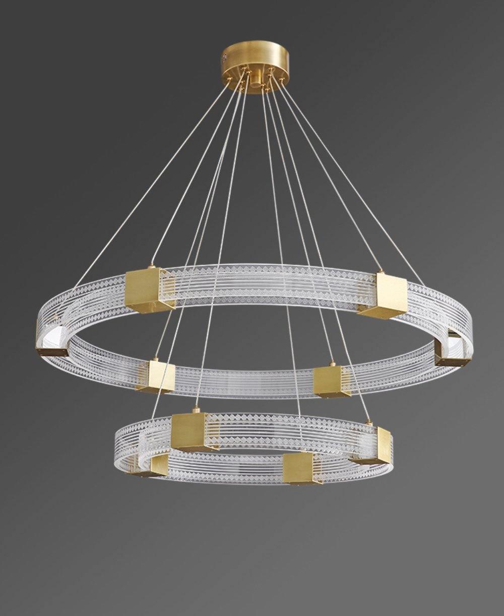 Parallel Ring LED Chandelier - YIOSI