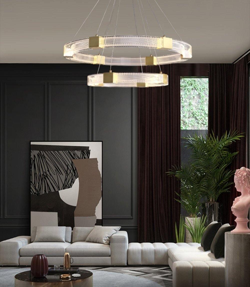 Parallel Ring LED Chandelier - YIOSI
