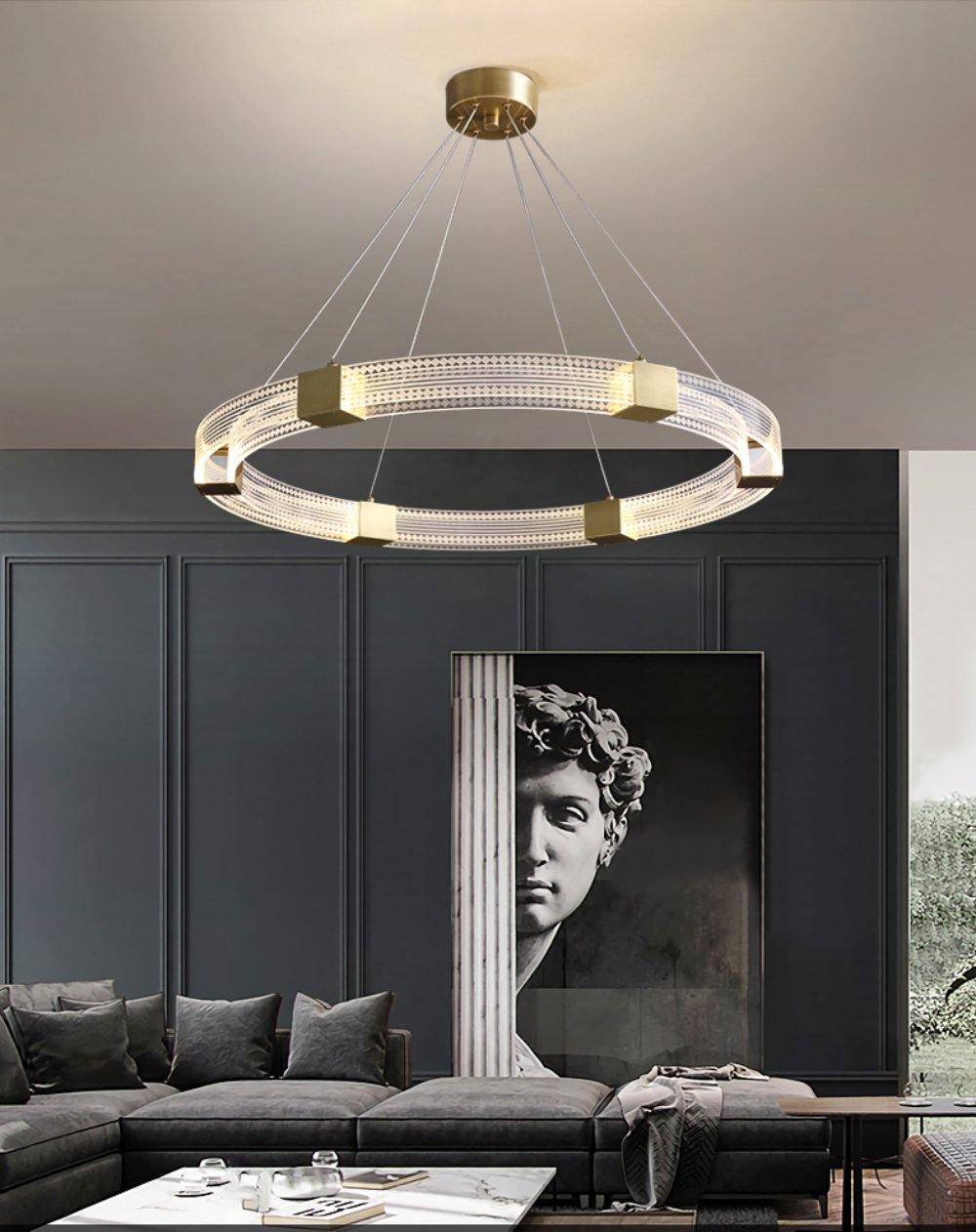 Parallel Ring LED Chandelier - YIOSI