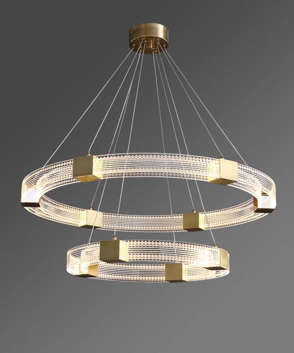 Parallel Ring LED Chandelier - YIOSI