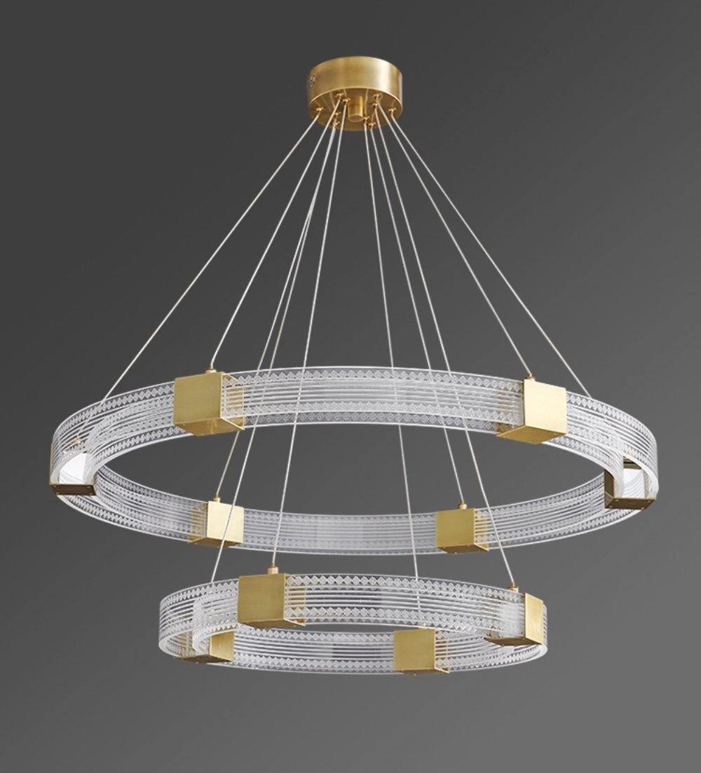 Parallel Ring LED Chandelier - YIOSI