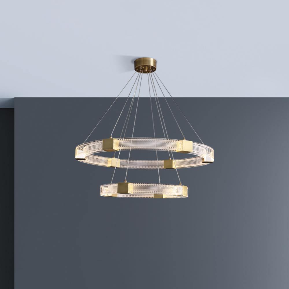 Parallel Ring LED Chandelier - YIOSI