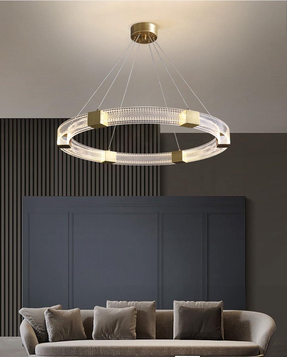 Parallel Ring LED Chandelier - YIOSI
