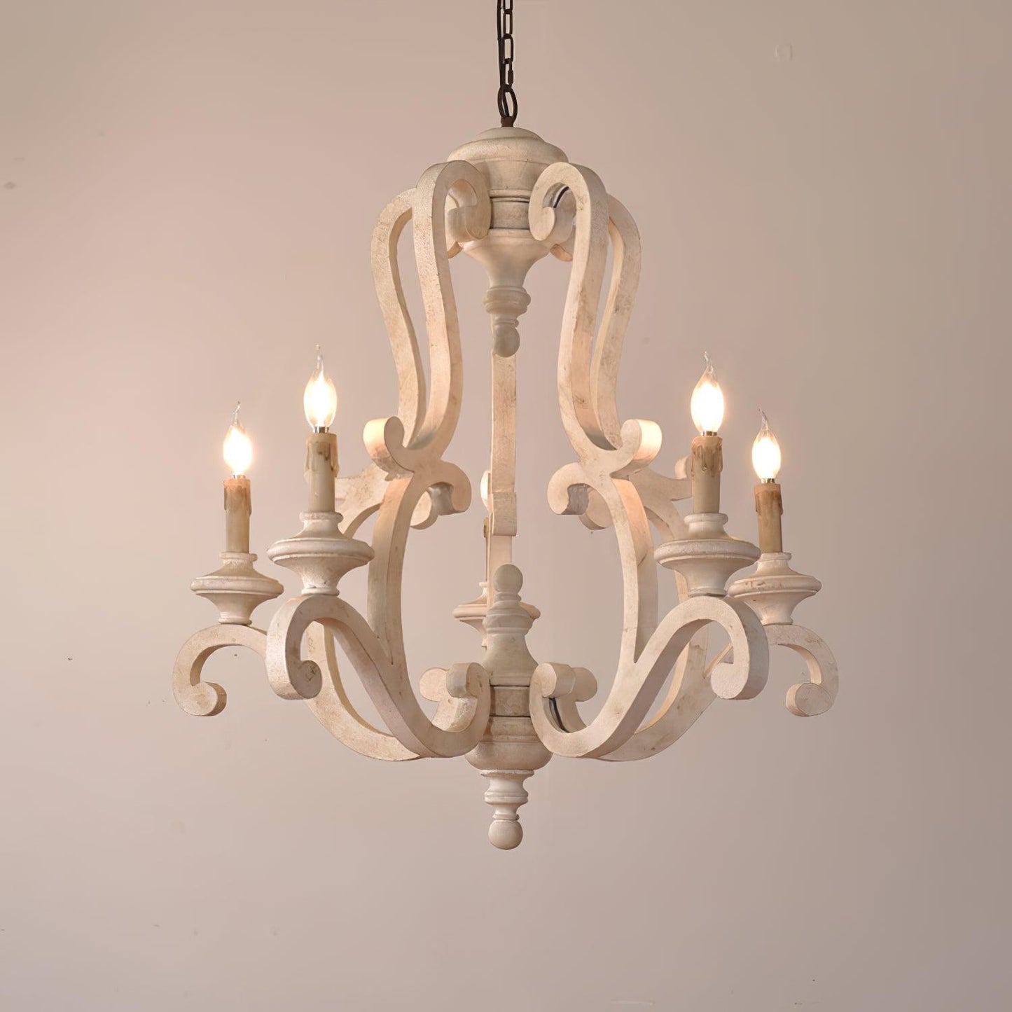 Parrotuncle Wooden Candle Chandelier - YIOSI