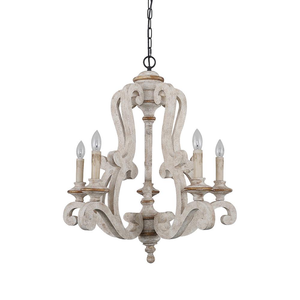 Parrotuncle Wooden Candle Chandelier - YIOSI