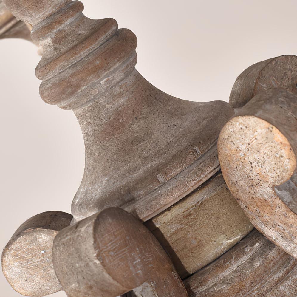 Parrotuncle Wooden Candle Chandelier - YIOSI