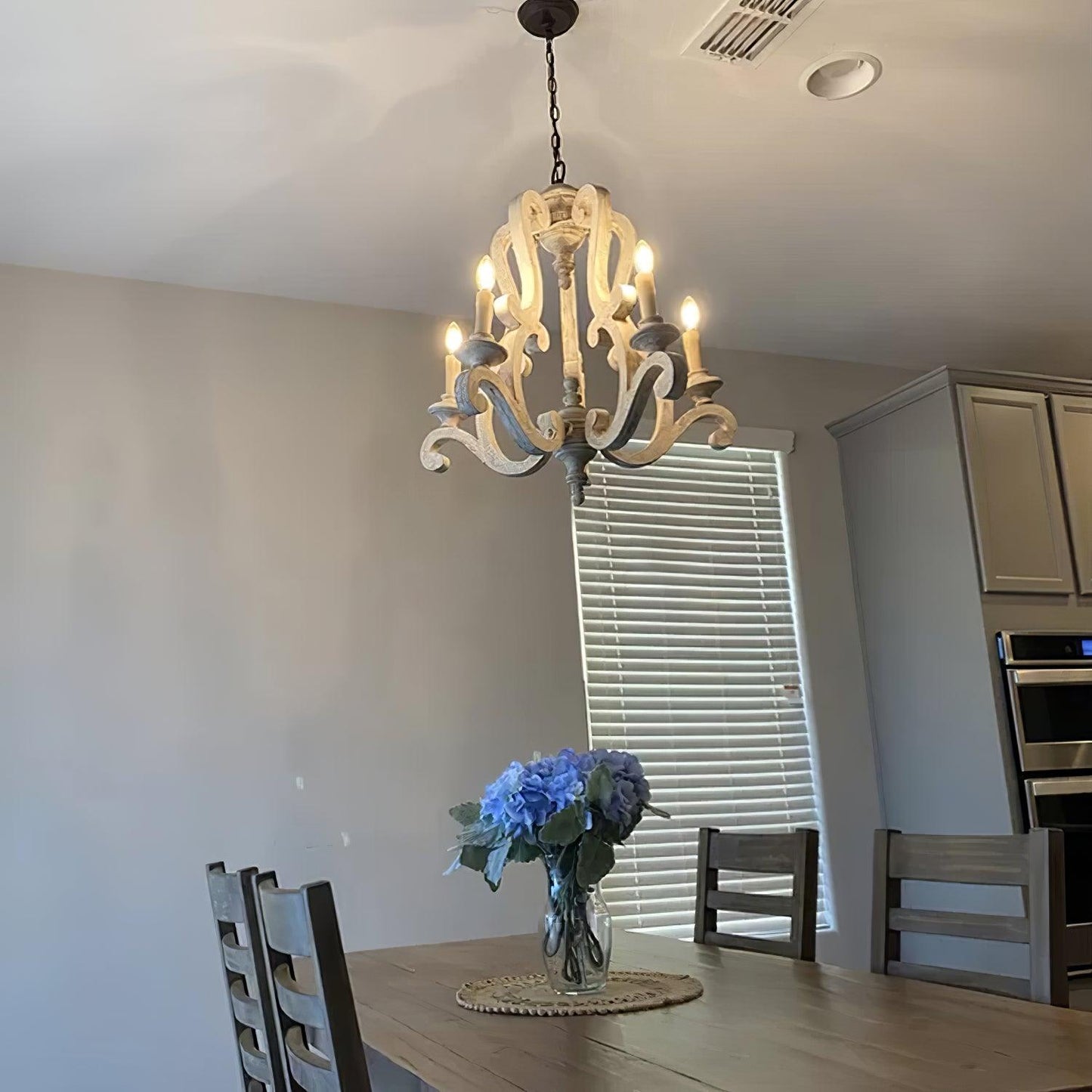 Parrotuncle Wooden Candle Chandelier - YIOSI