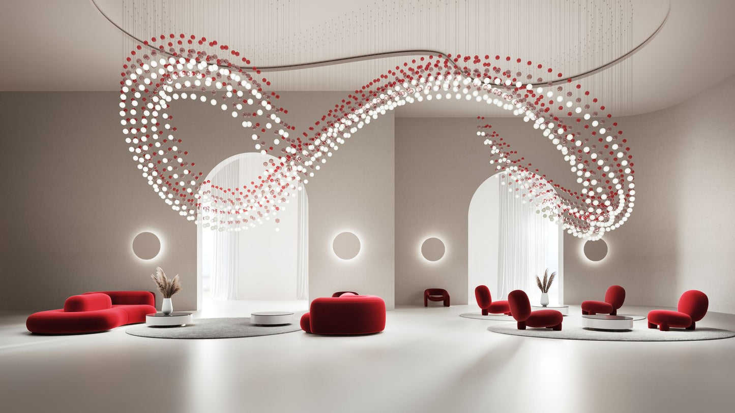 Pearl Curtain Customize Chandelier - YIOSI