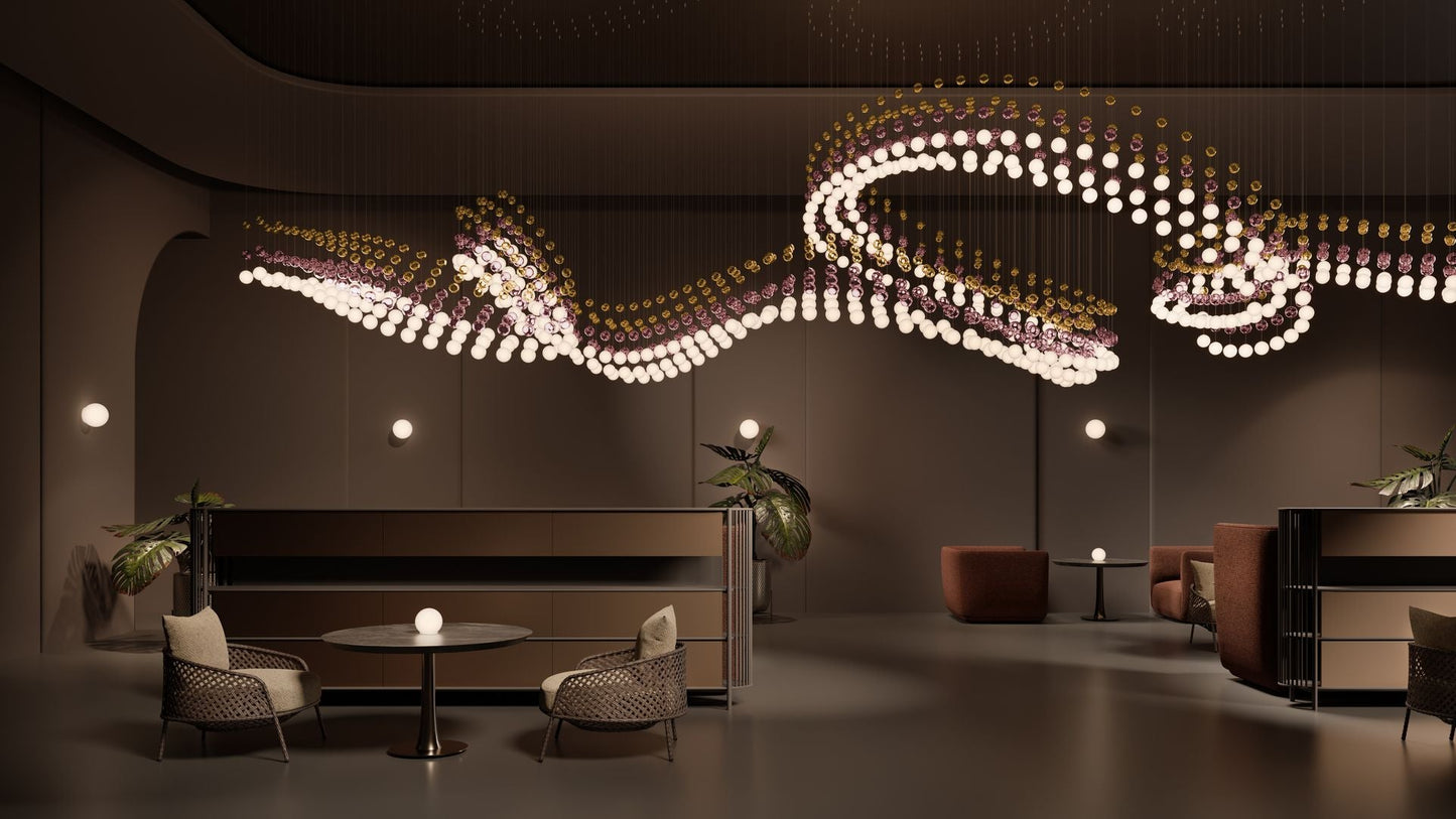 Pearl Curtain Customize Chandelier - YIOSI