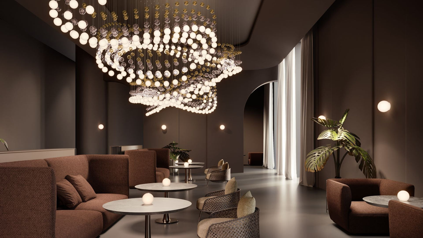 Pearl Curtain Customize Chandelier - YIOSI