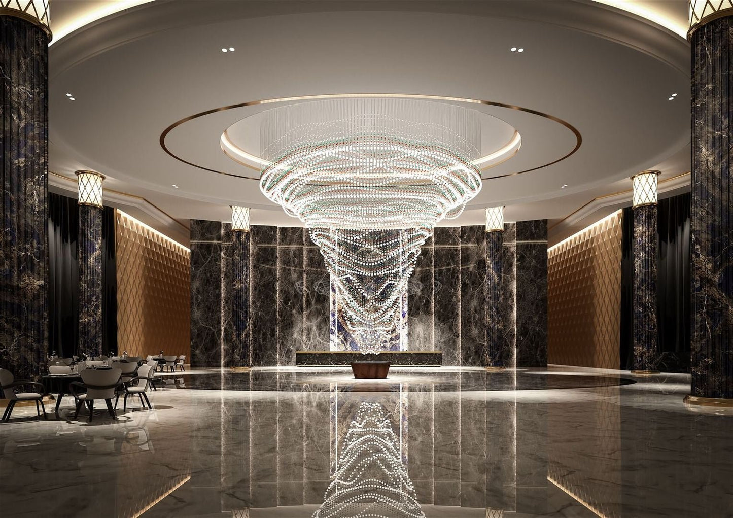 Pearl Curtain Customize Chandelier - YIOSI