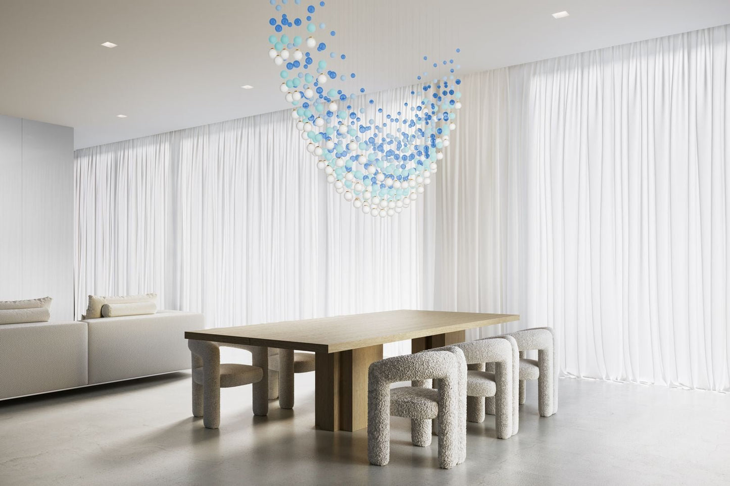 Pearl Curtain Customize Chandelier - YIOSI