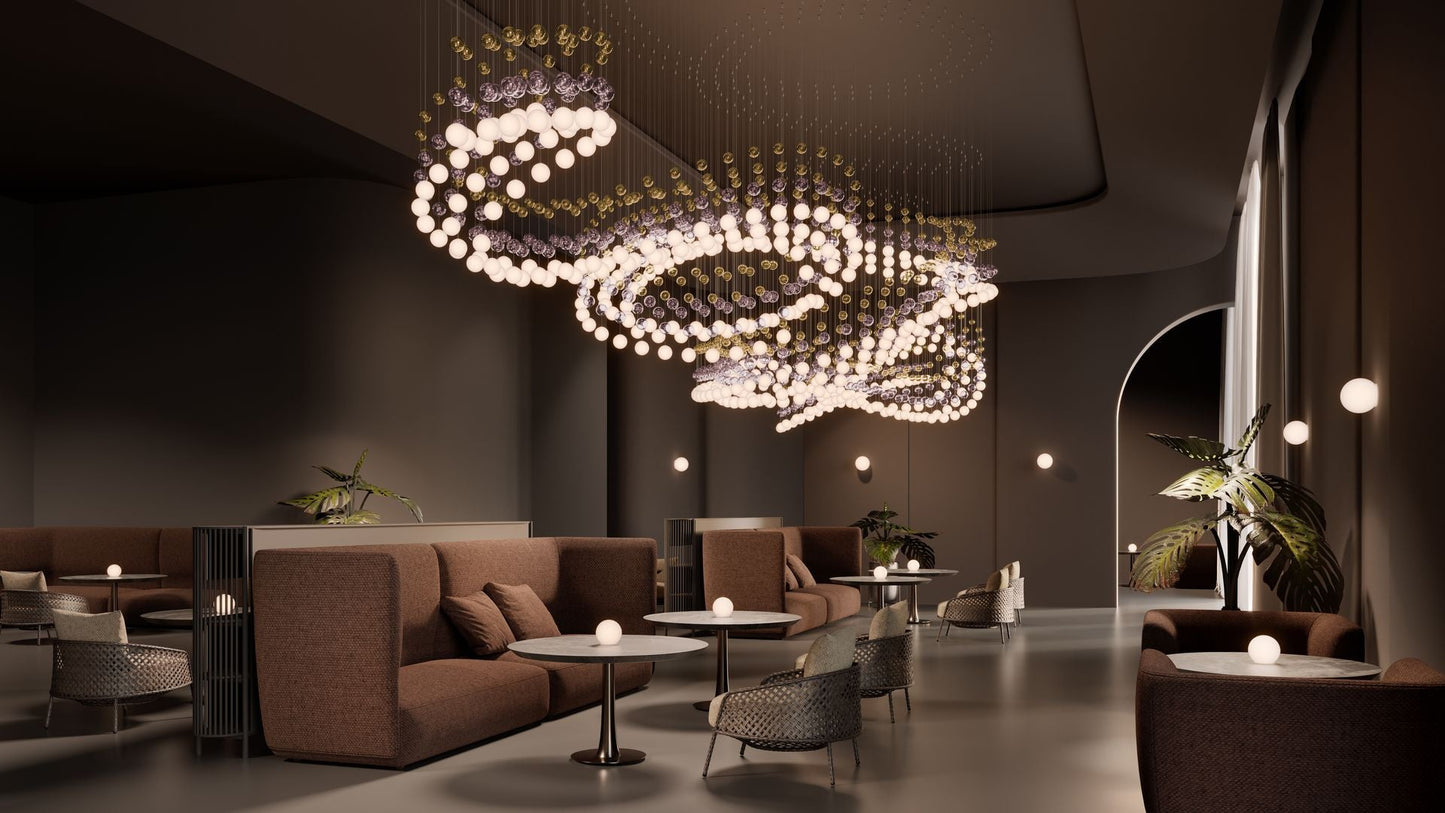 Pearl Curtain Customize Chandelier - YIOSI