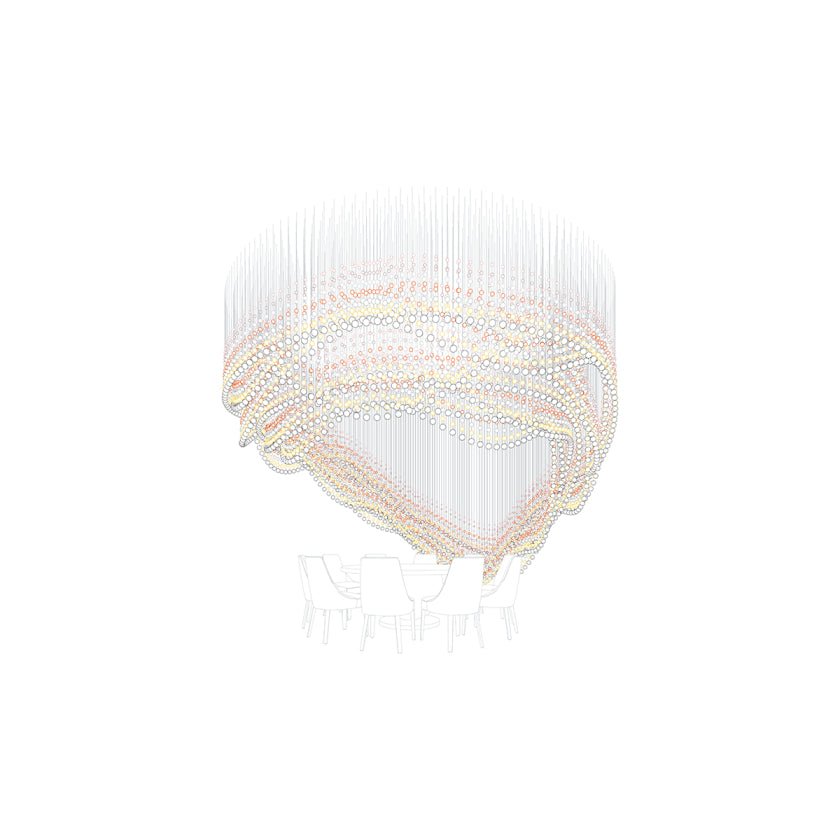 Pearl Curtain Customize Chandelier - YIOSI