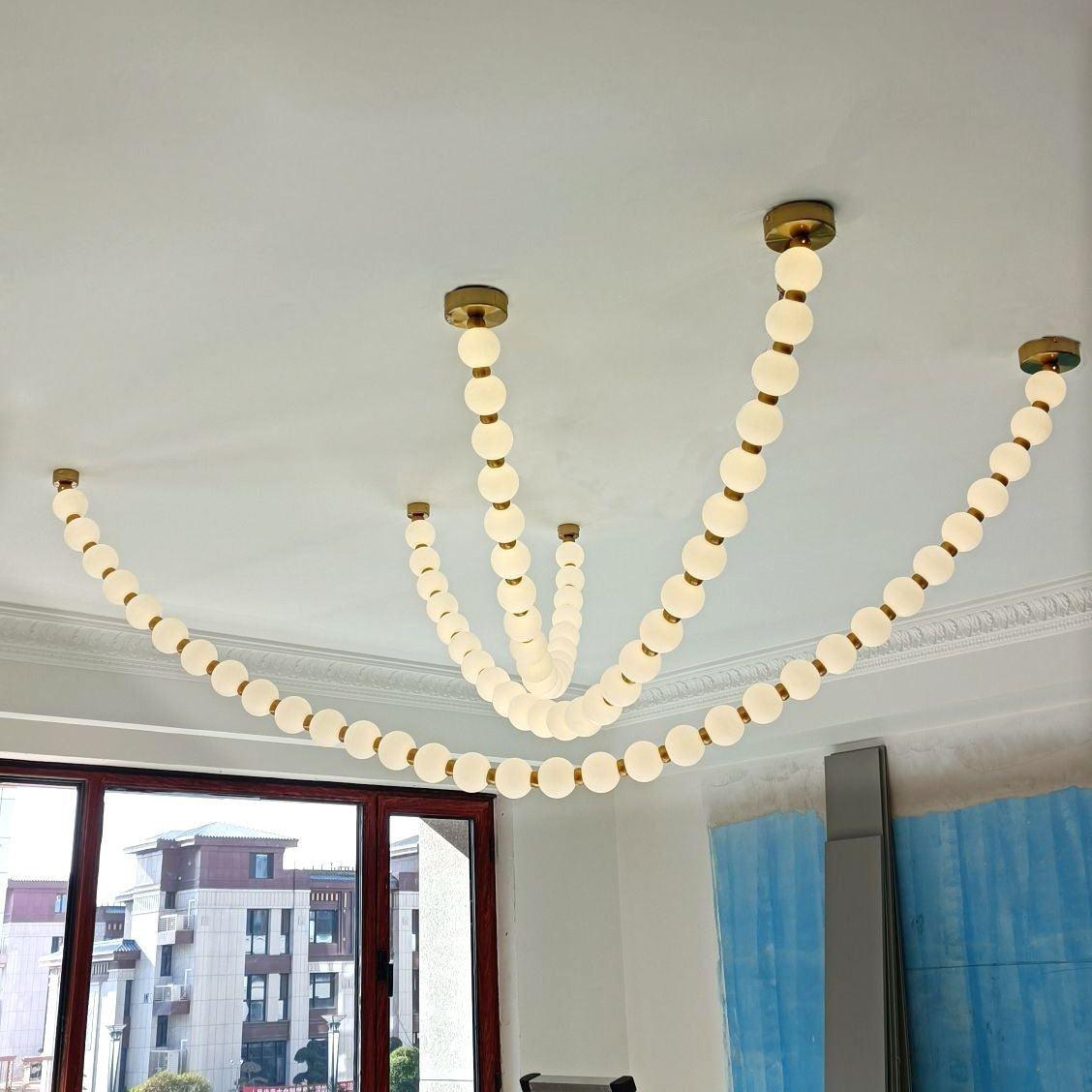 Pearl Necklace Balls Chandelier - YIOSI