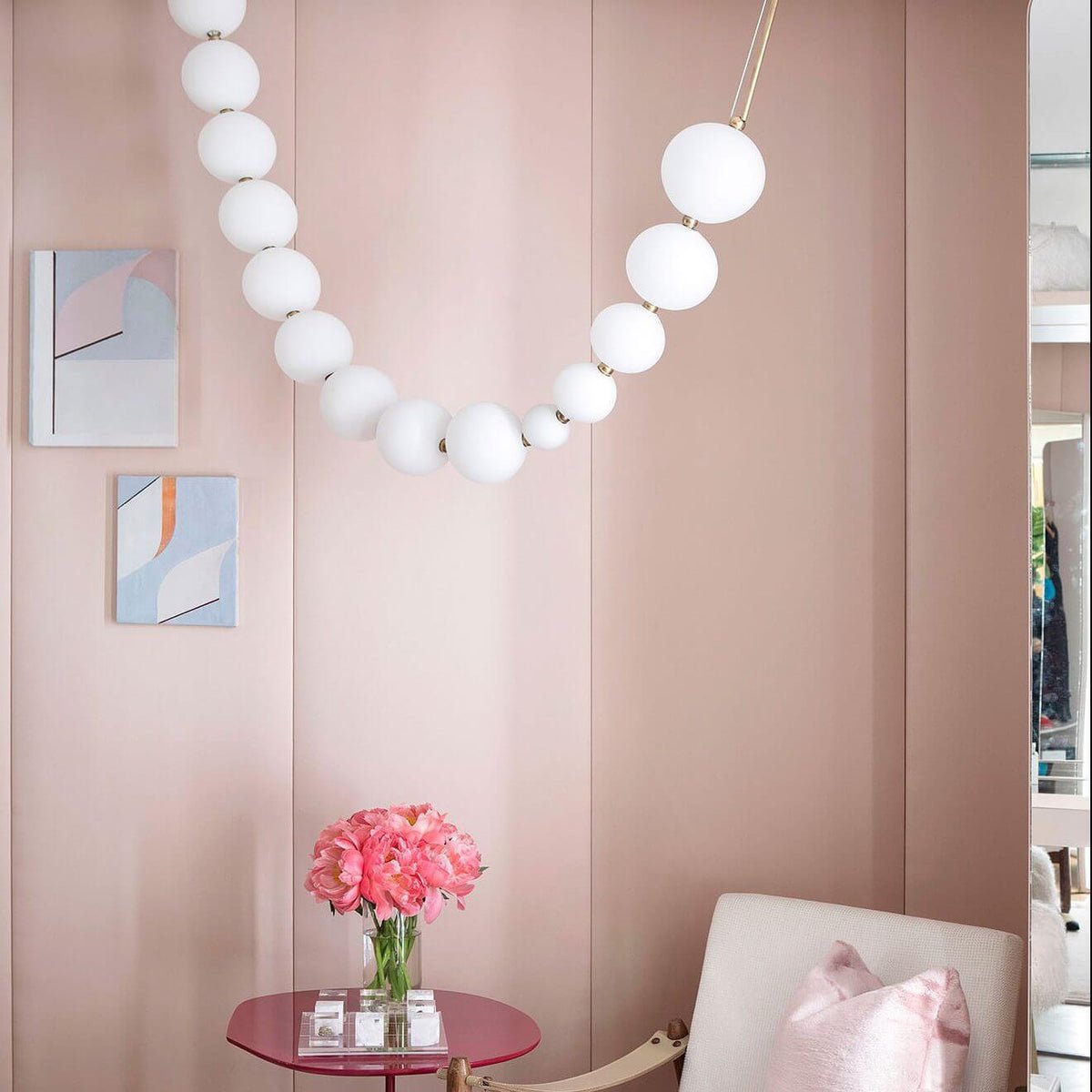 Pearl Necklace Balls Chandelier - YIOSI