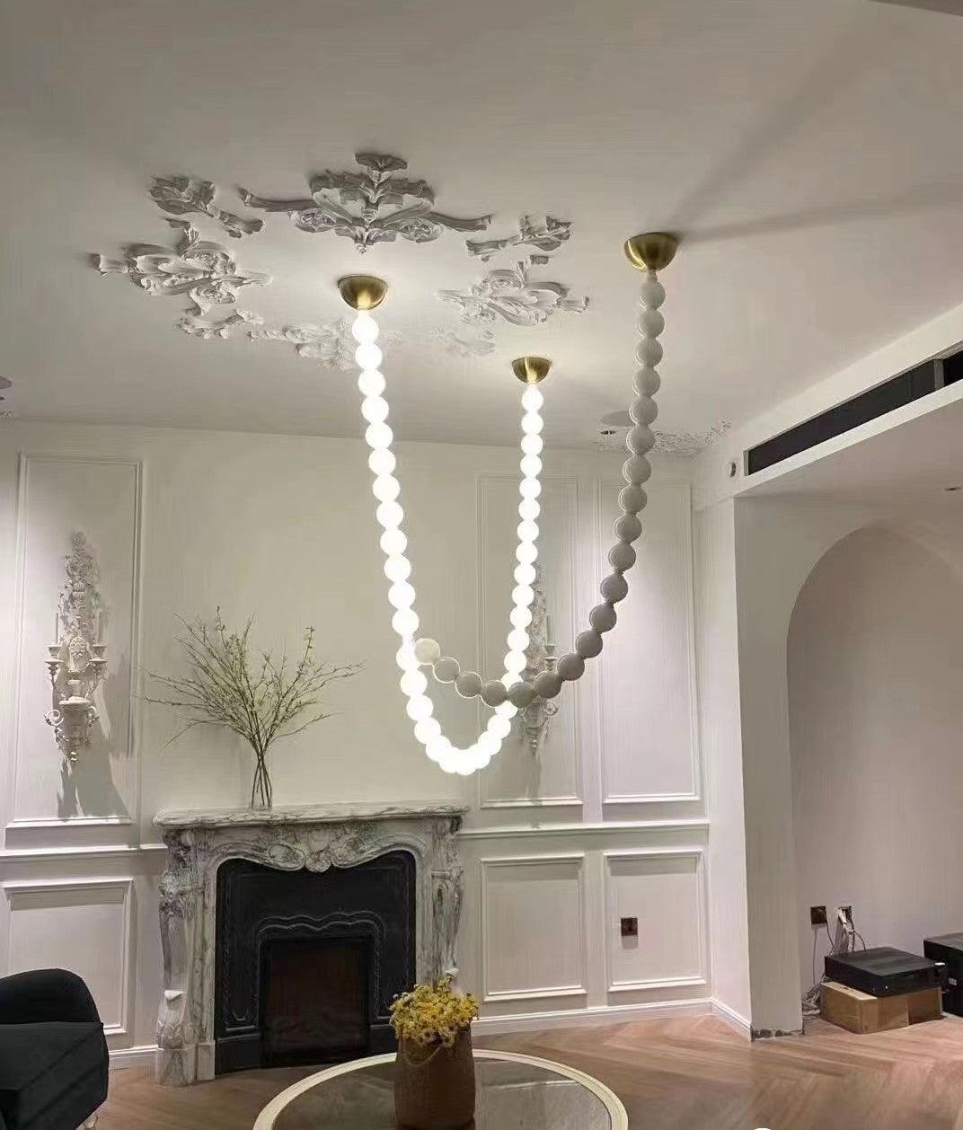 Pearl Necklace Balls Chandelier - YIOSI