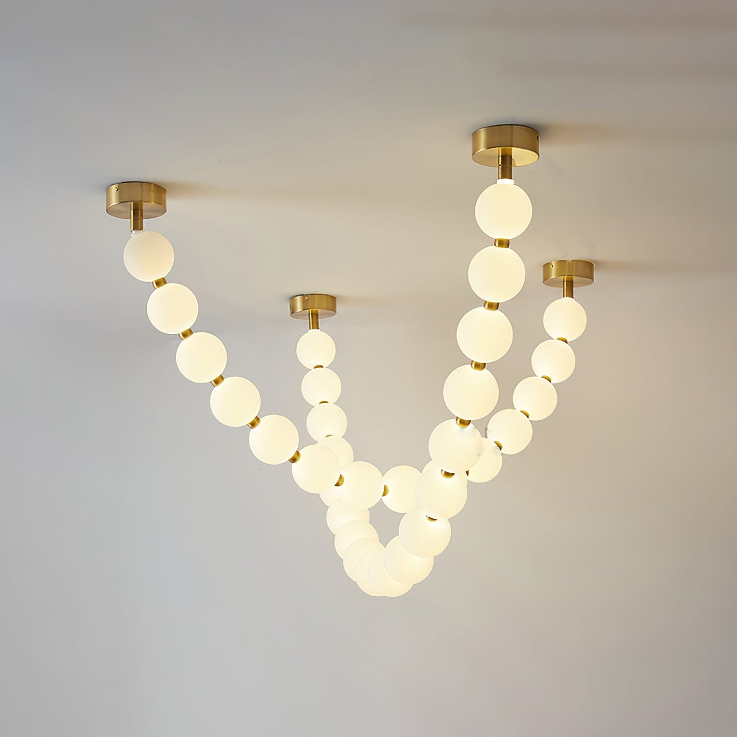 Pearl Necklace Balls Chandelier - YIOSI