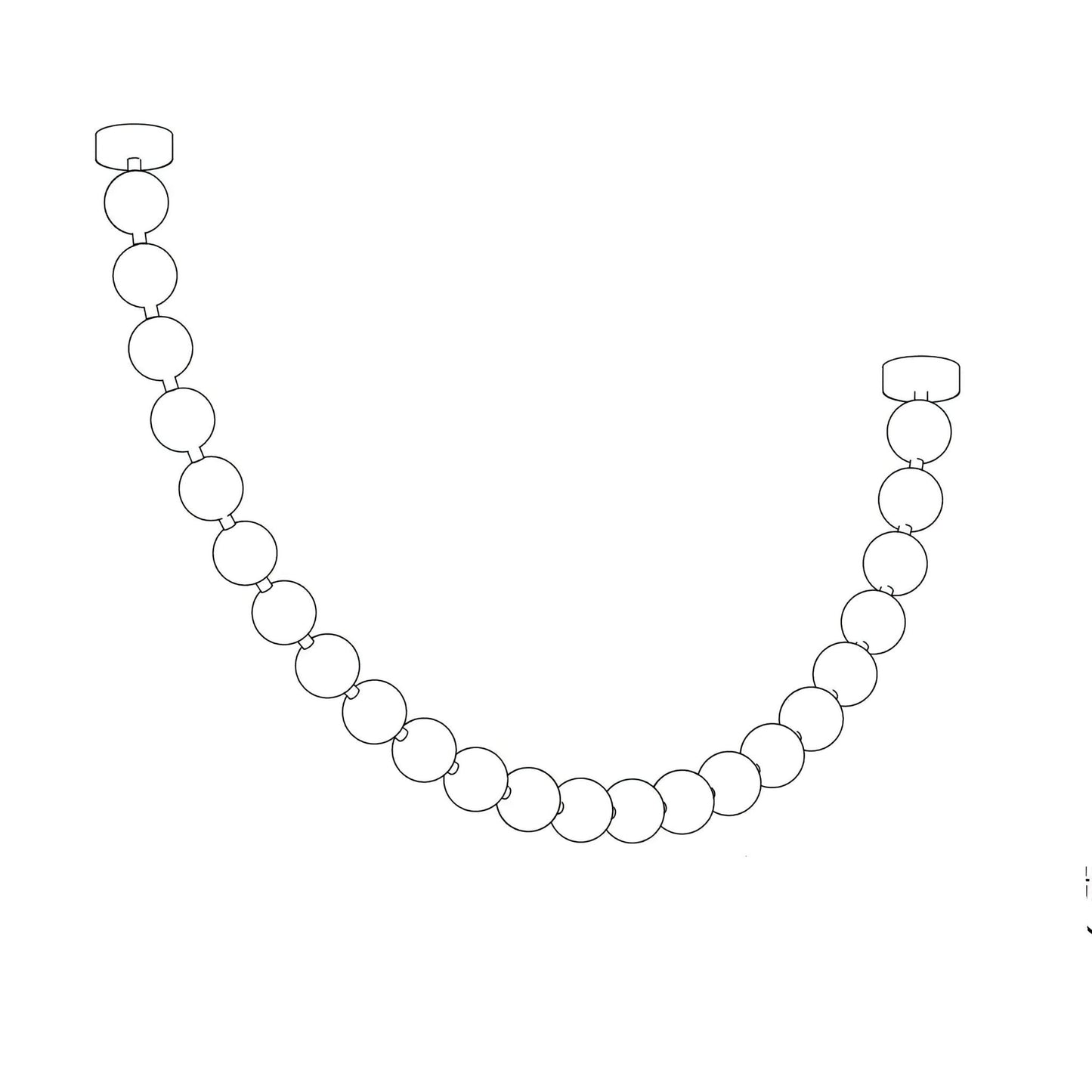 Pearl Necklace Balls Chandelier - YIOSI