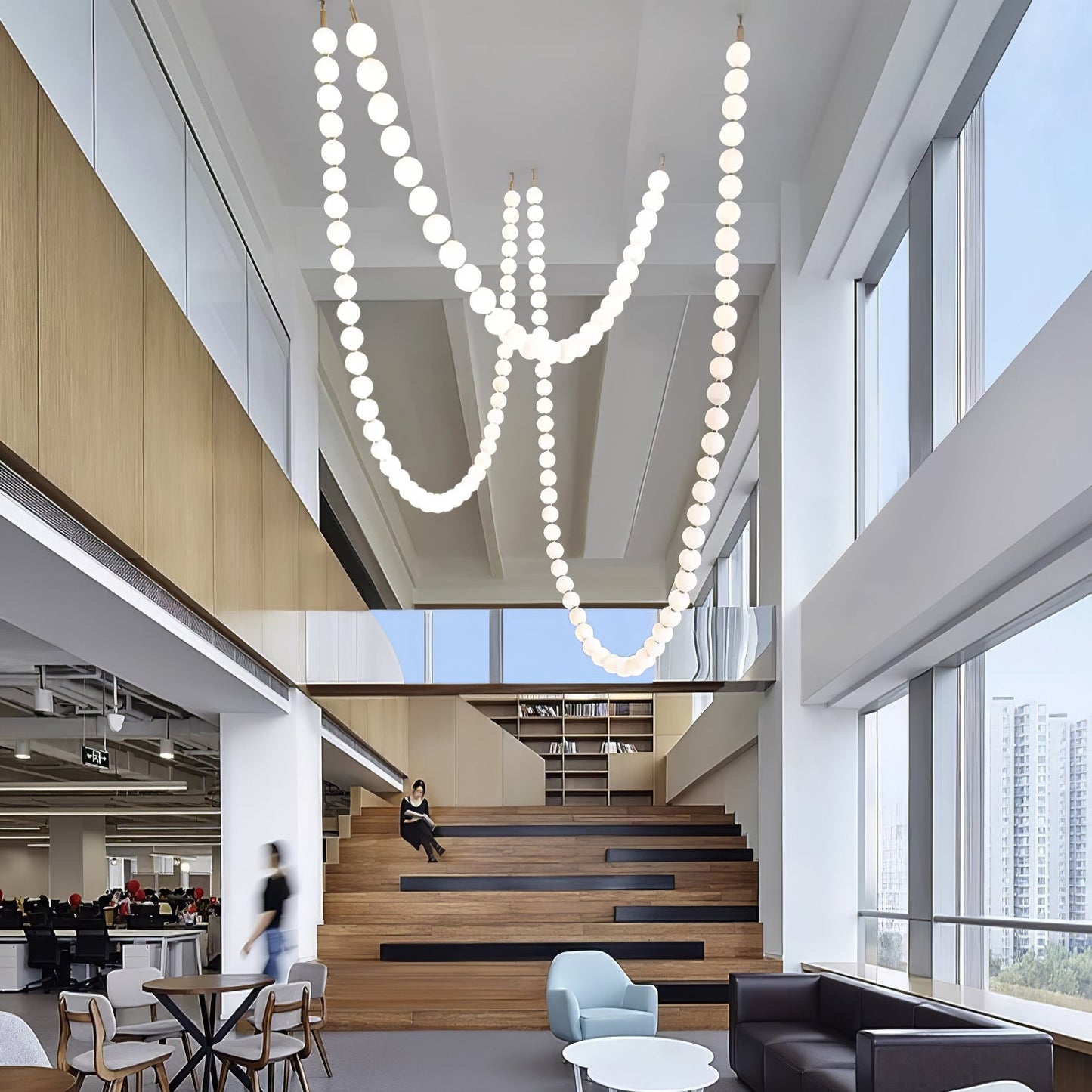 Pearl Necklace Balls Chandelier - YIOSI