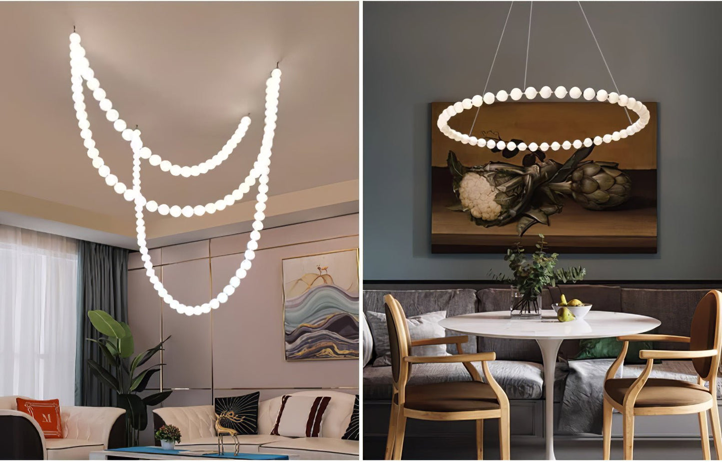 Pearl Necklace Balls Chandelier - YIOSI