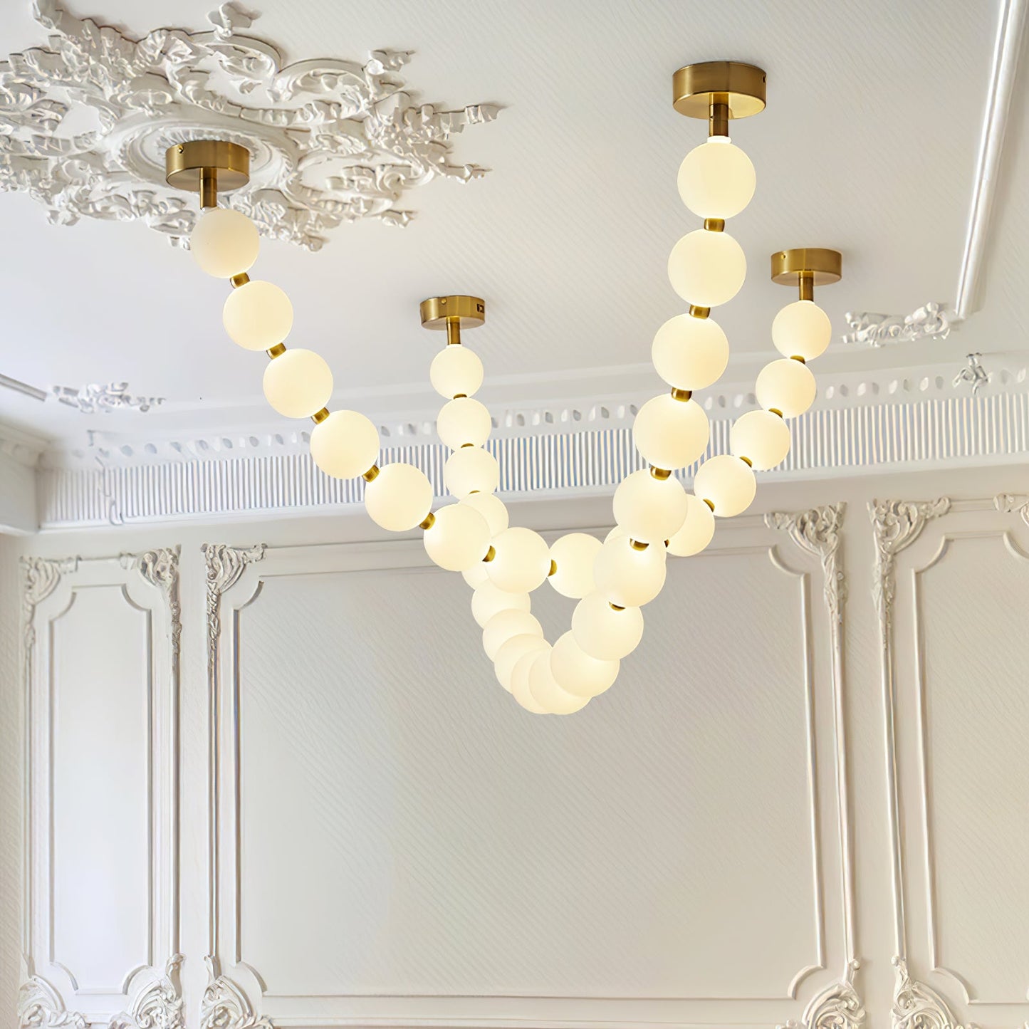 Pearl Necklace Balls Chandelier - YIOSI