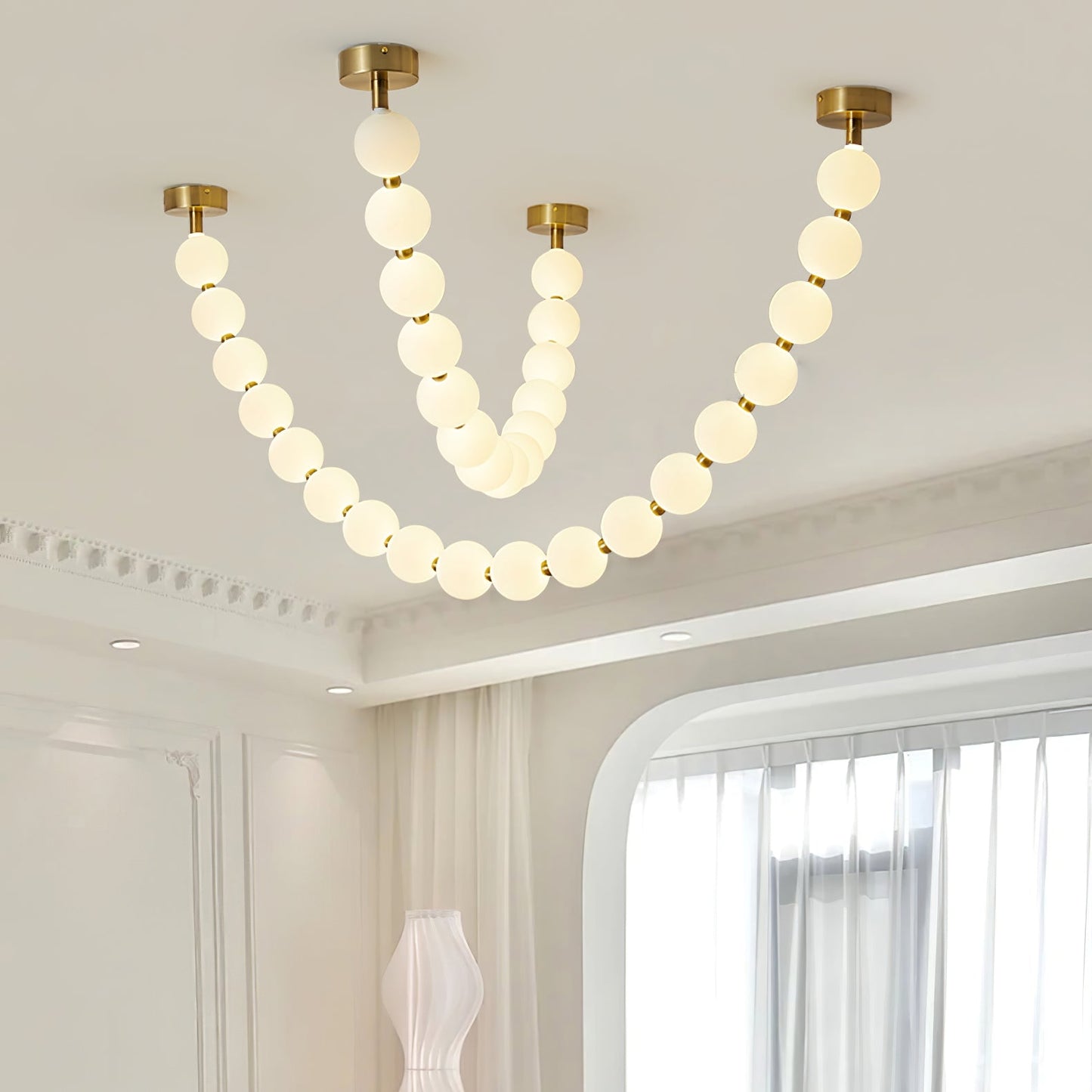 Pearl Necklace Balls Chandelier - YIOSI