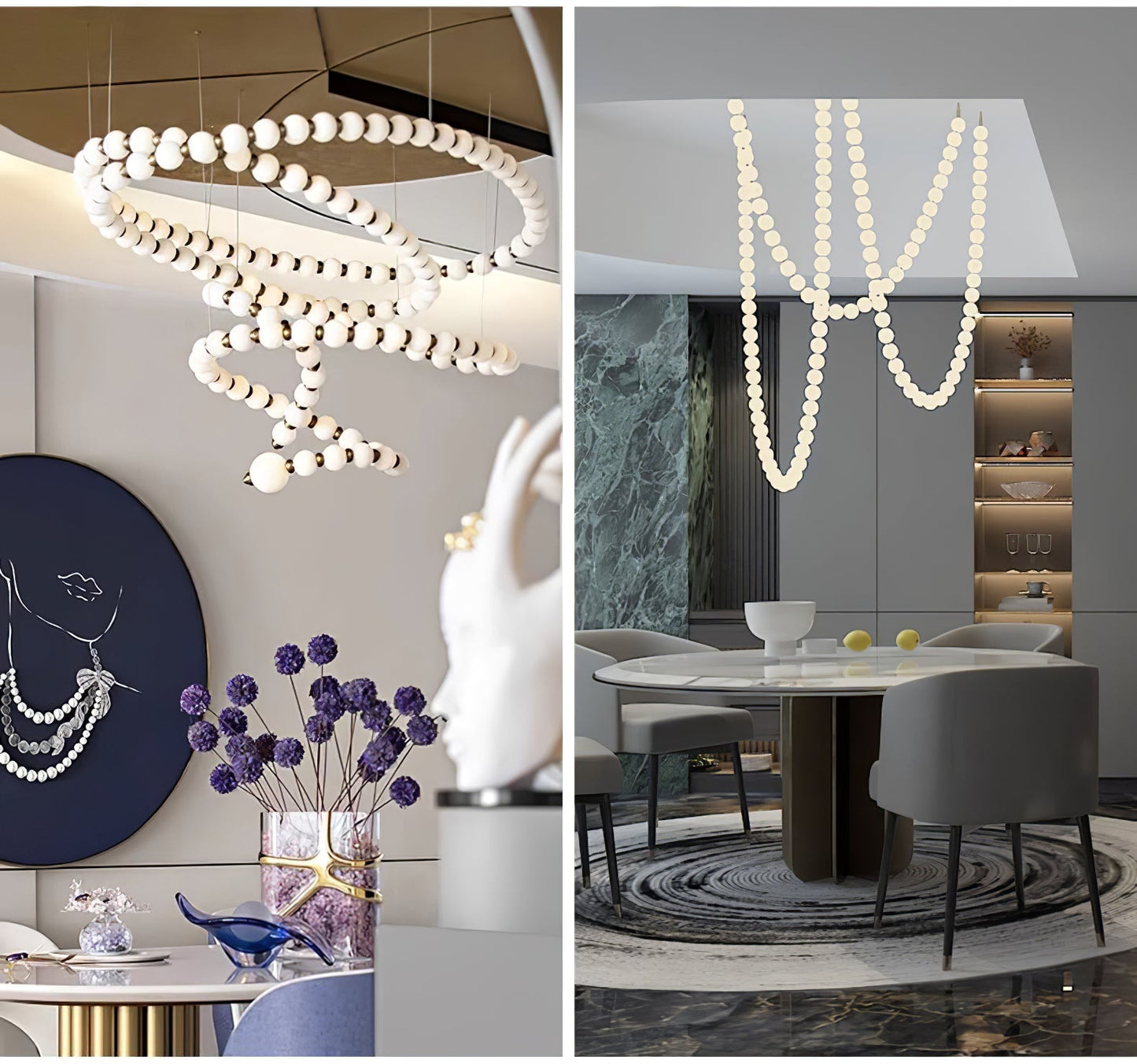 Pearl Necklace Balls Chandelier - YIOSI