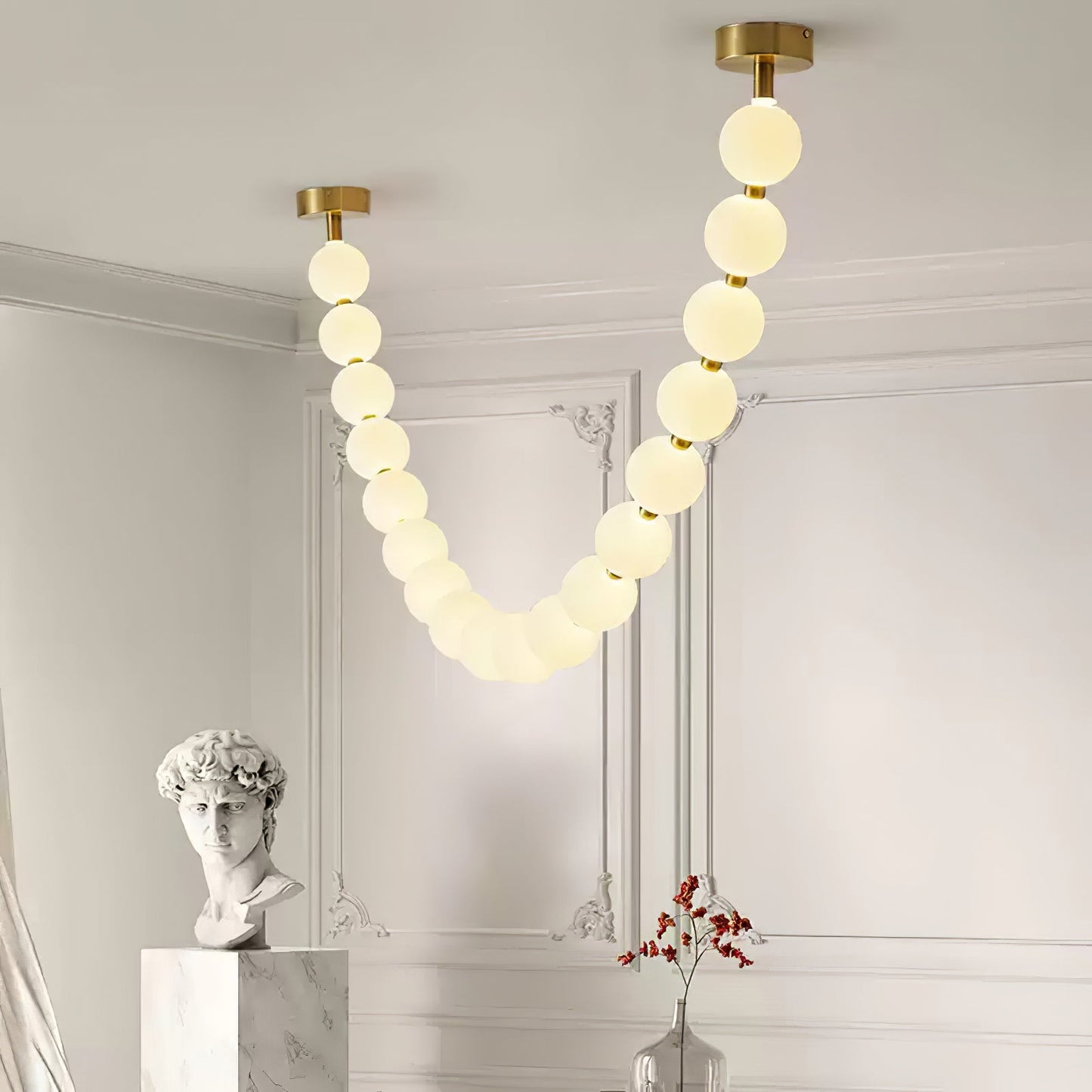 Pearl Necklace Balls Chandelier - YIOSI