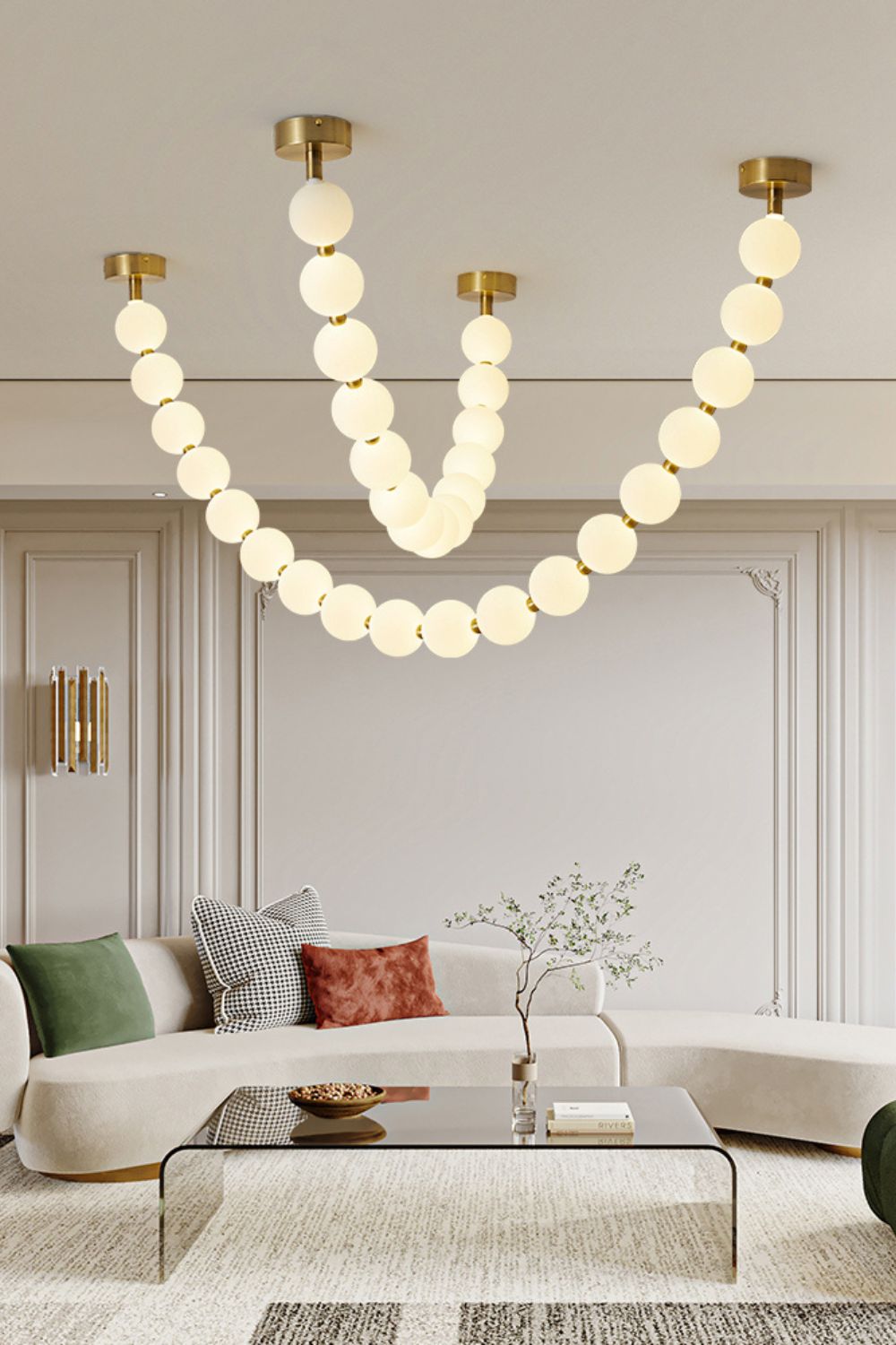 Pearl Necklace Balls Chandelier - YIOSI