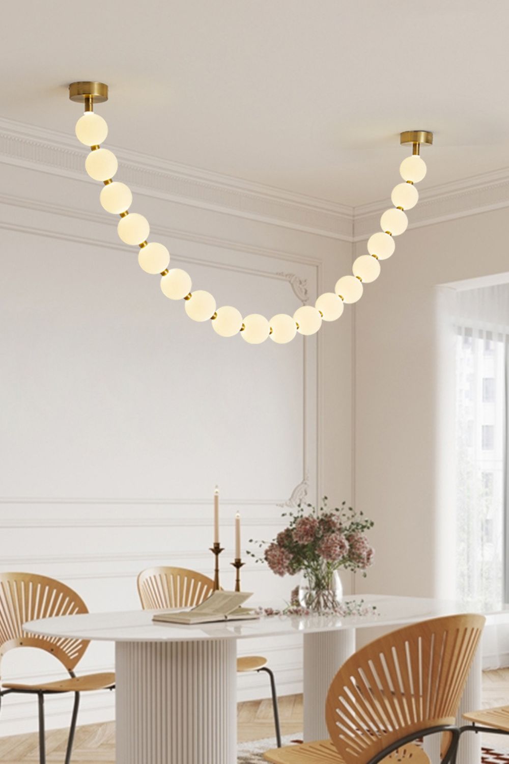 Pearl Necklace Balls Chandelier - YIOSI