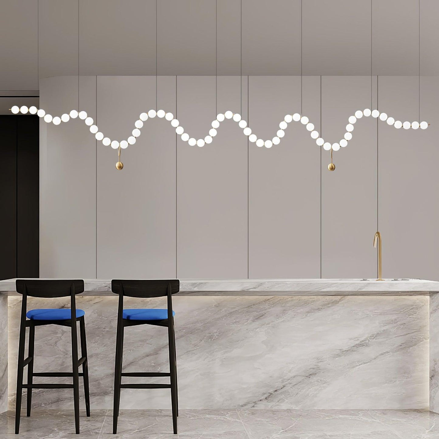 Acrylic Pearl Necklace Chandelier - YIOSI