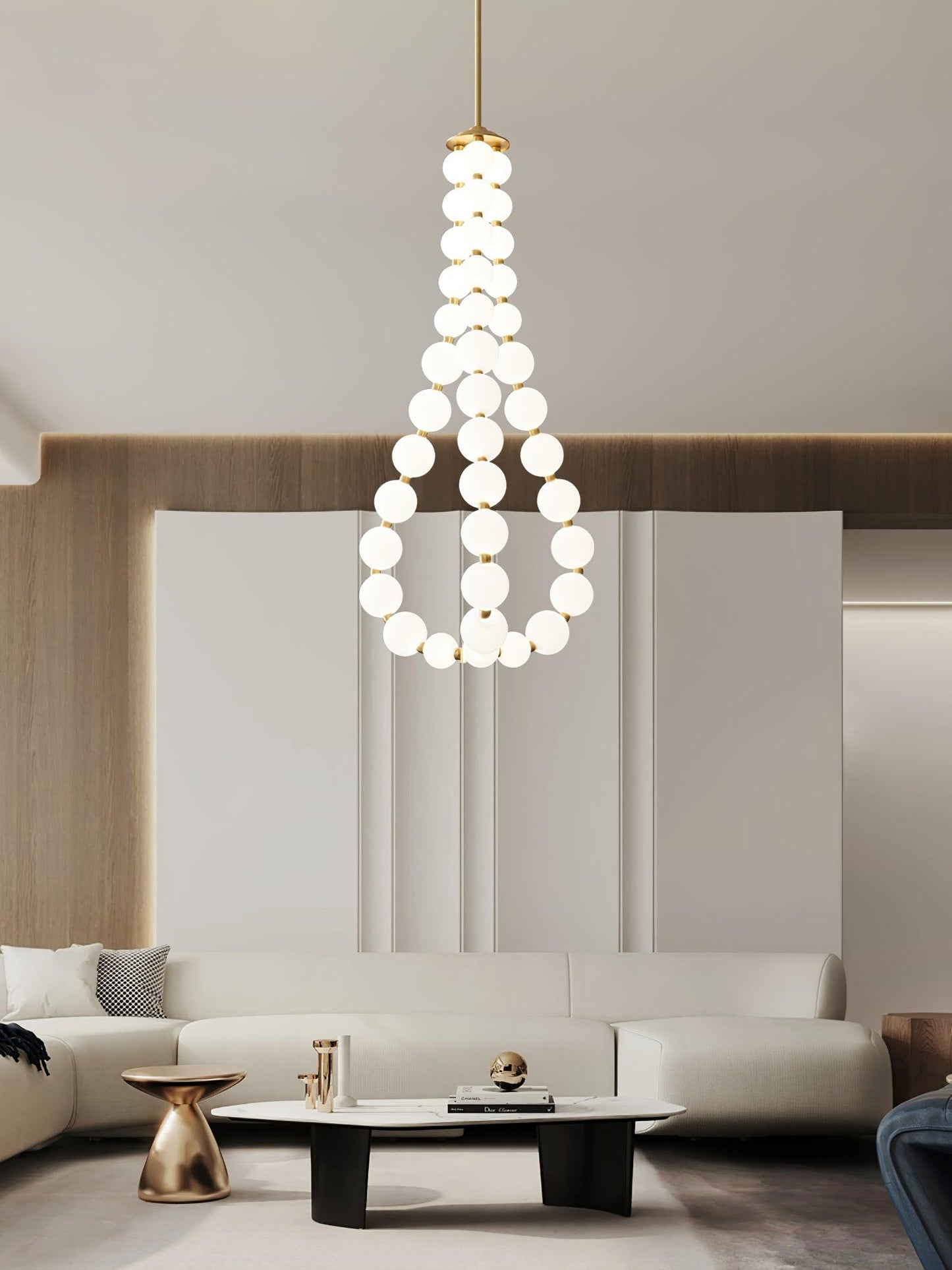 Acrylic Pearl Necklace Chandelier - YIOSI
