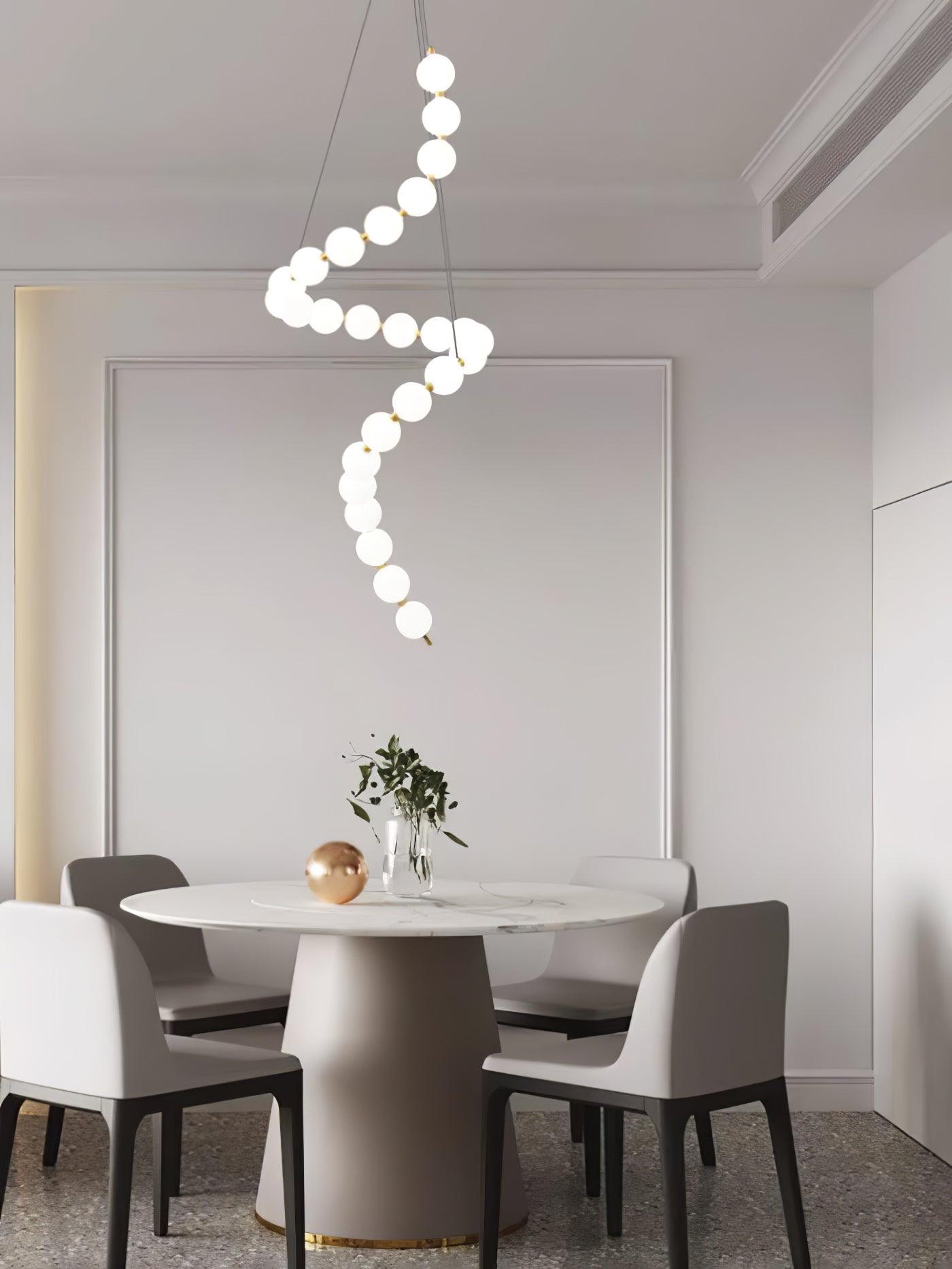 Acrylic Pearl Necklace Chandelier - YIOSI
