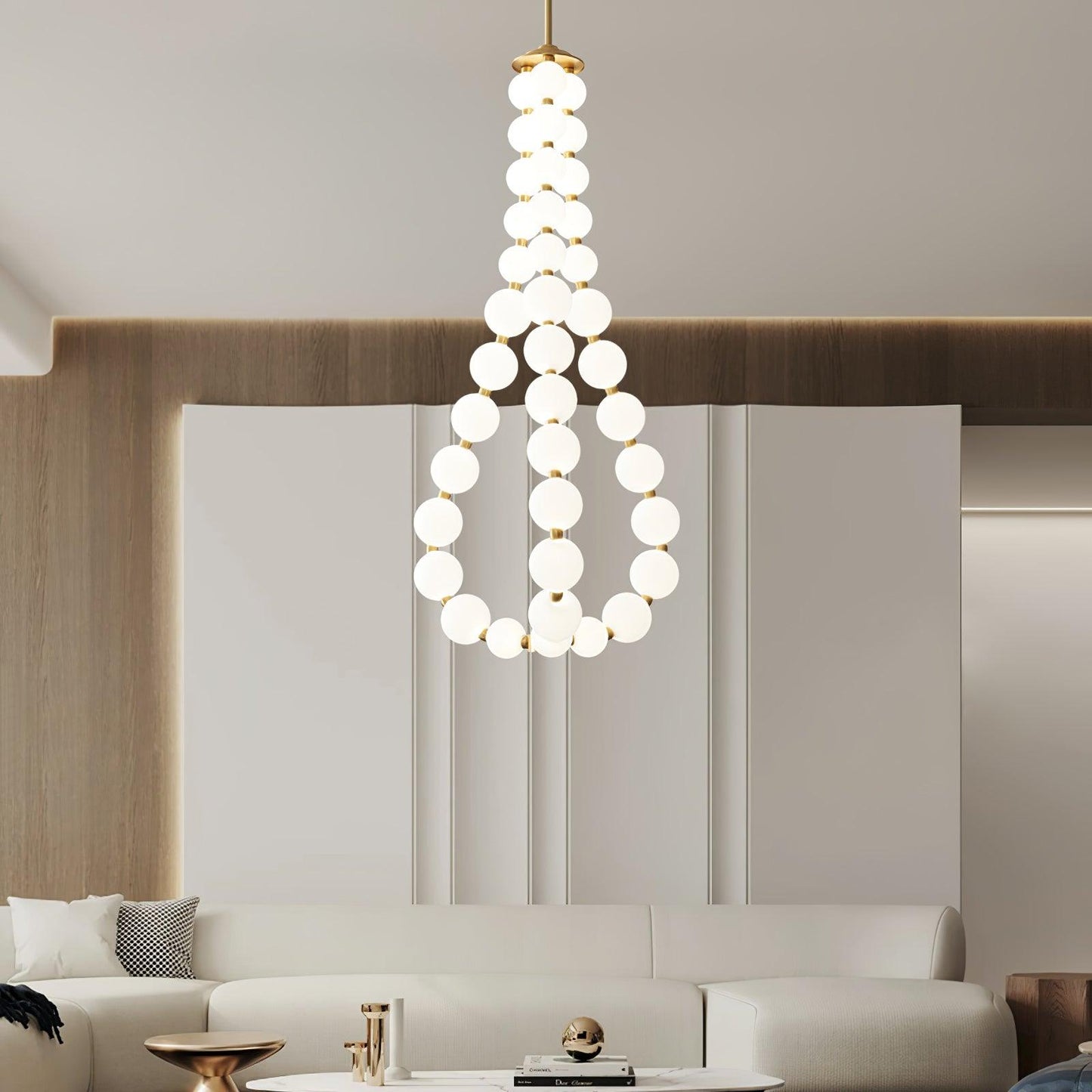 Acrylic Pearl Necklace Chandelier - YIOSI