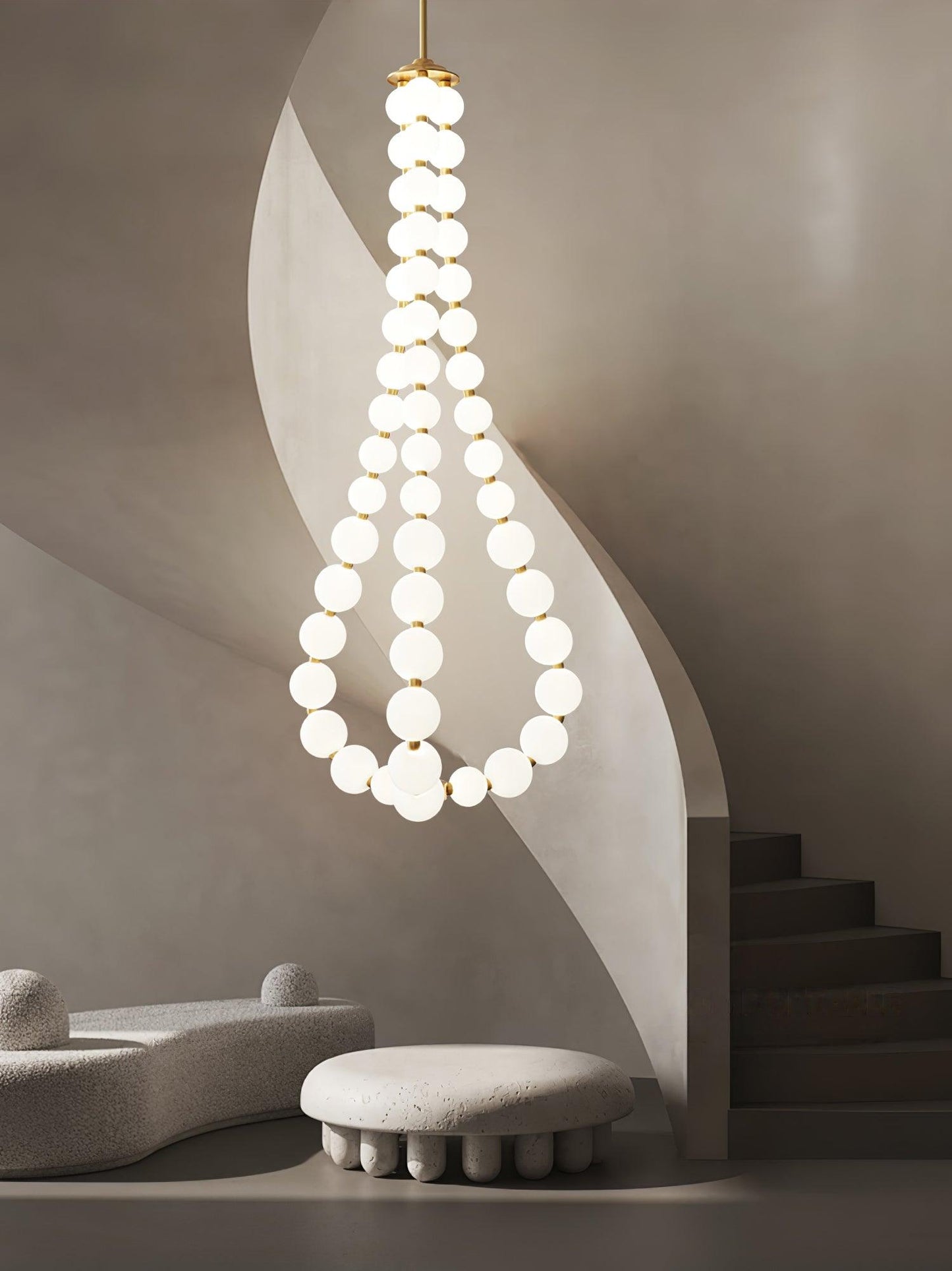 Acrylic Pearl Necklace Chandelier - YIOSI