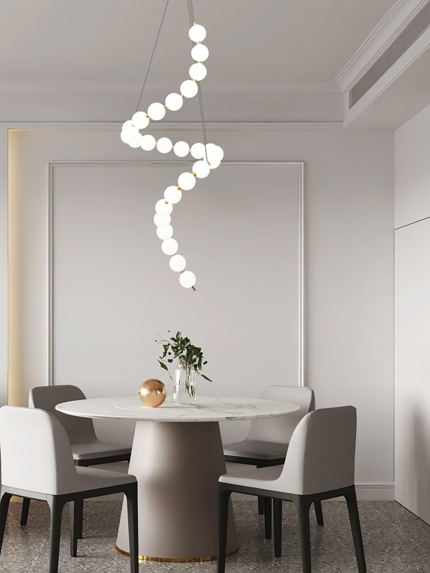 Acrylic Pearl Necklace Chandelier - YIOSI