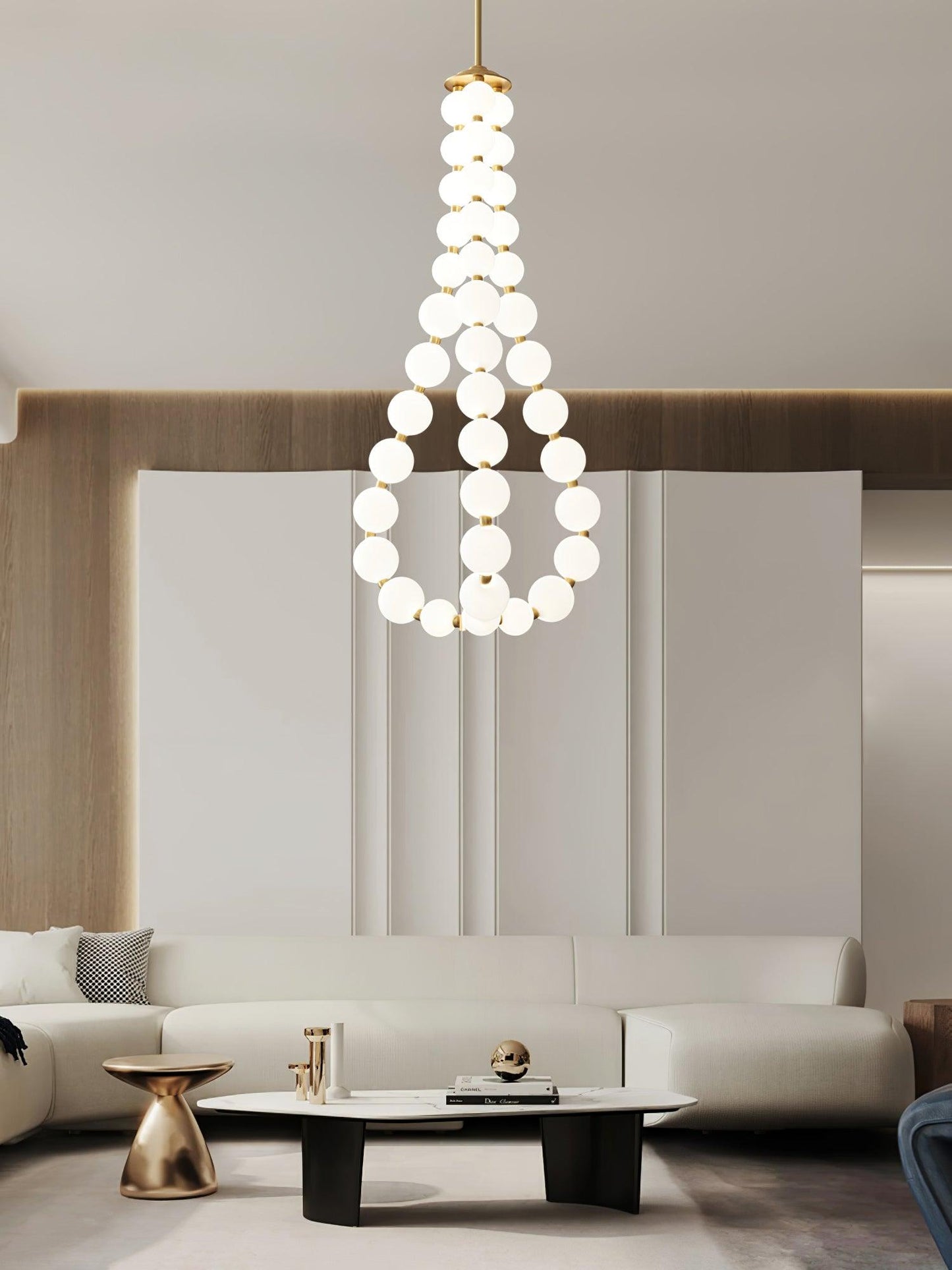 Acrylic Pearl Necklace Chandelier - YIOSI
